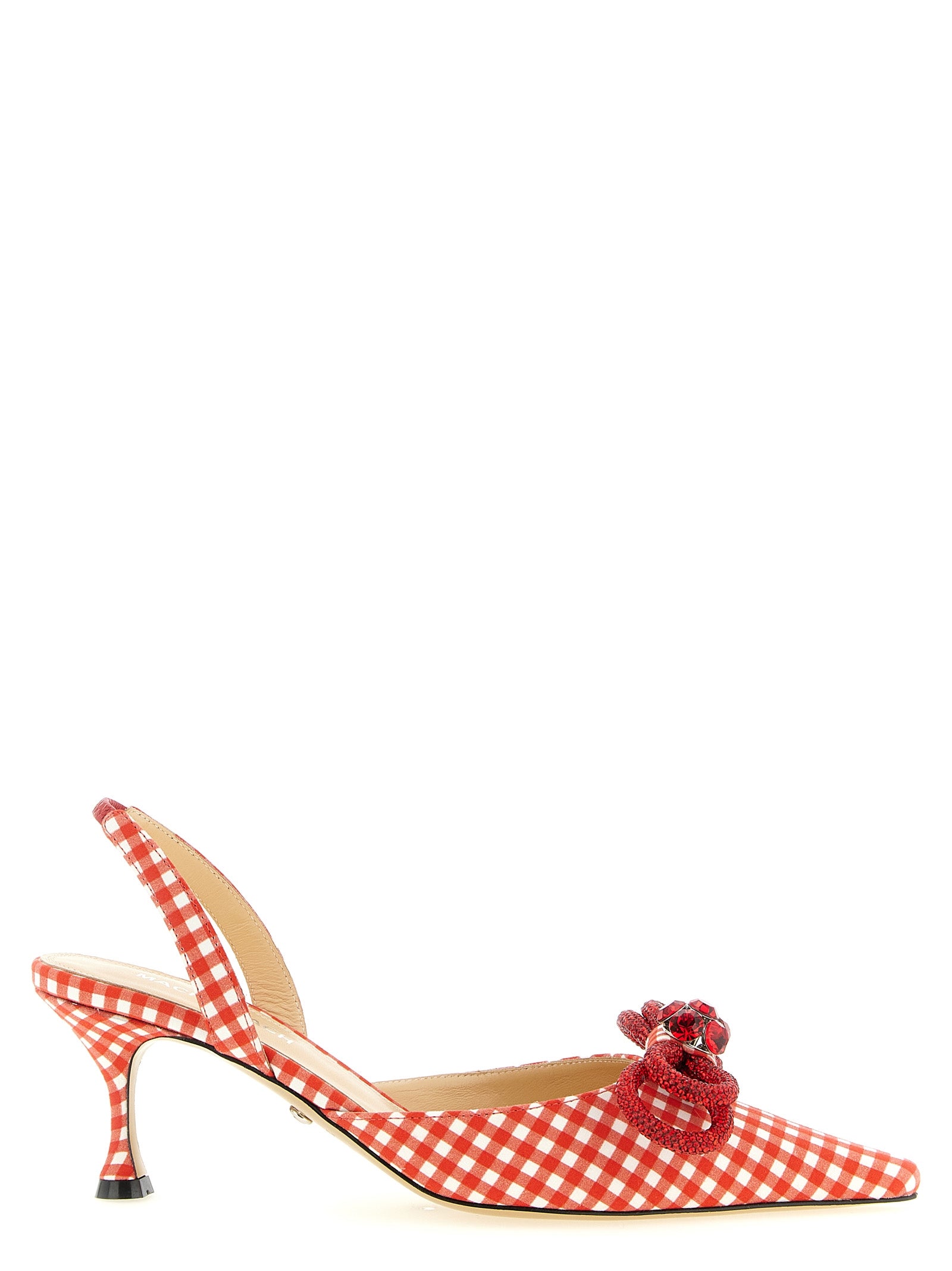 MACH & MACH Multicolor Cotton-Like Mid Heel Women's Pumps