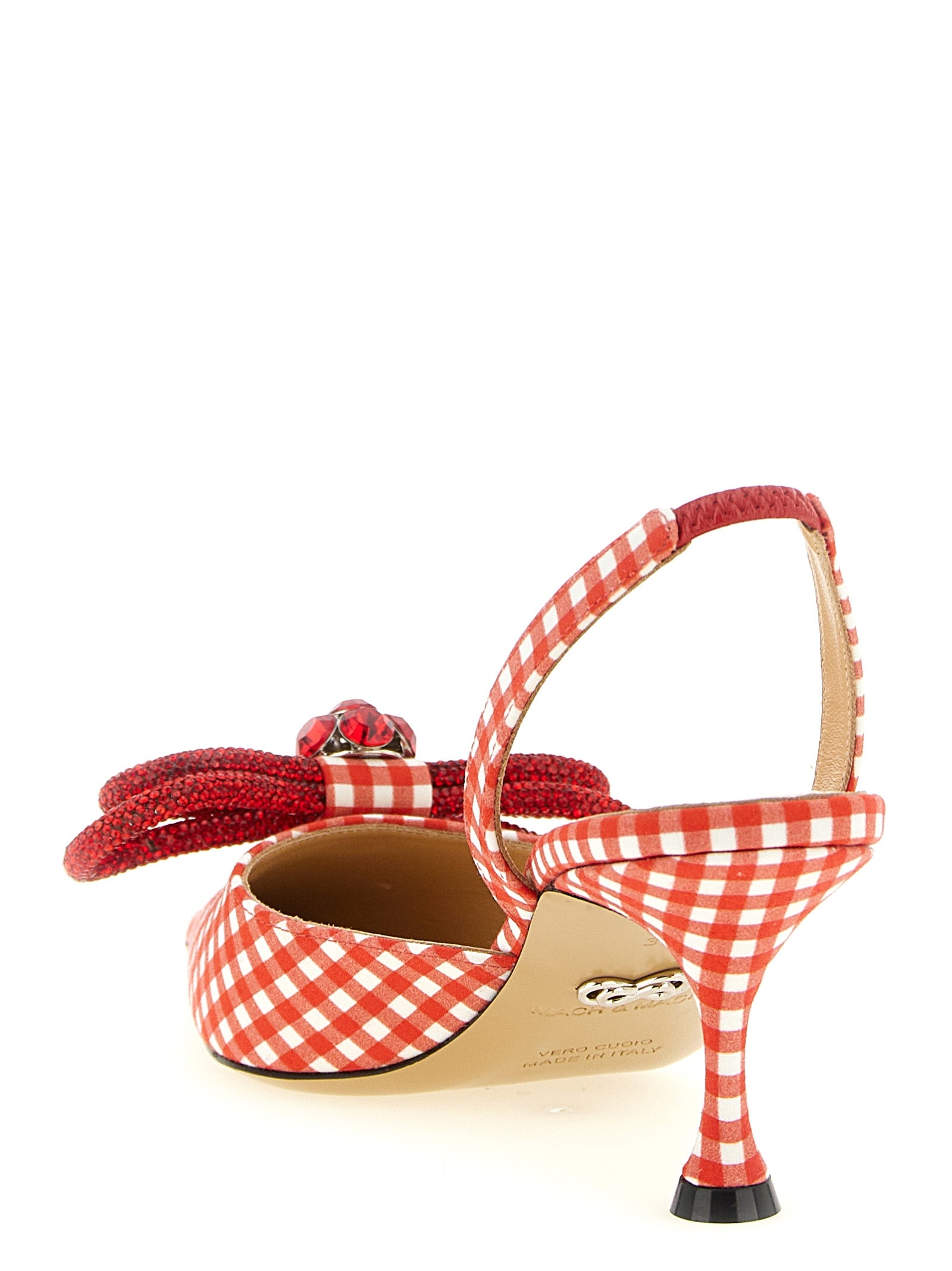 MACH & MACH Multicolor Cotton-Like Mid Heel Women's Pumps