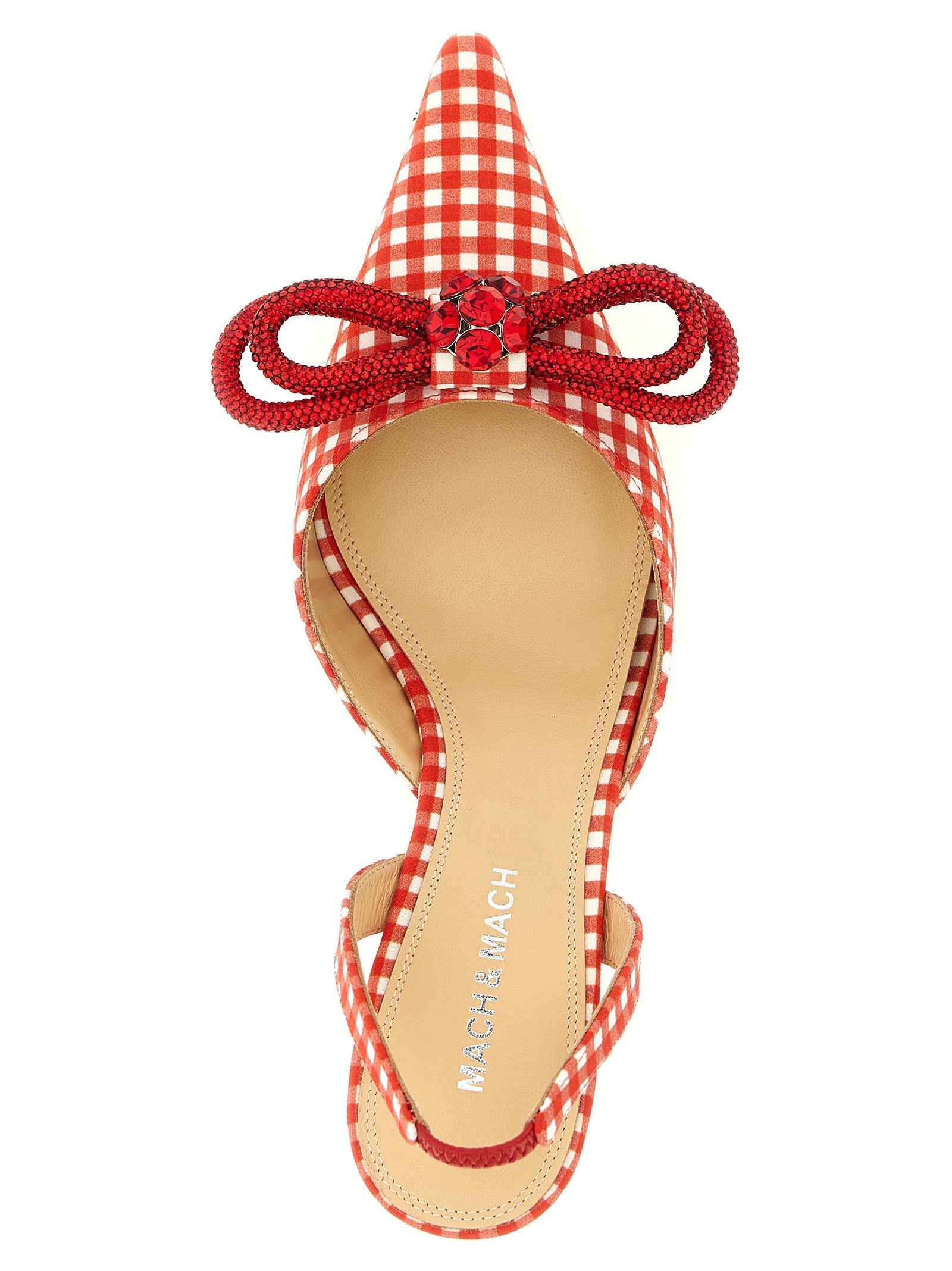 MACH & MACH Multicolor Cotton-Like Mid Heel Women's Pumps