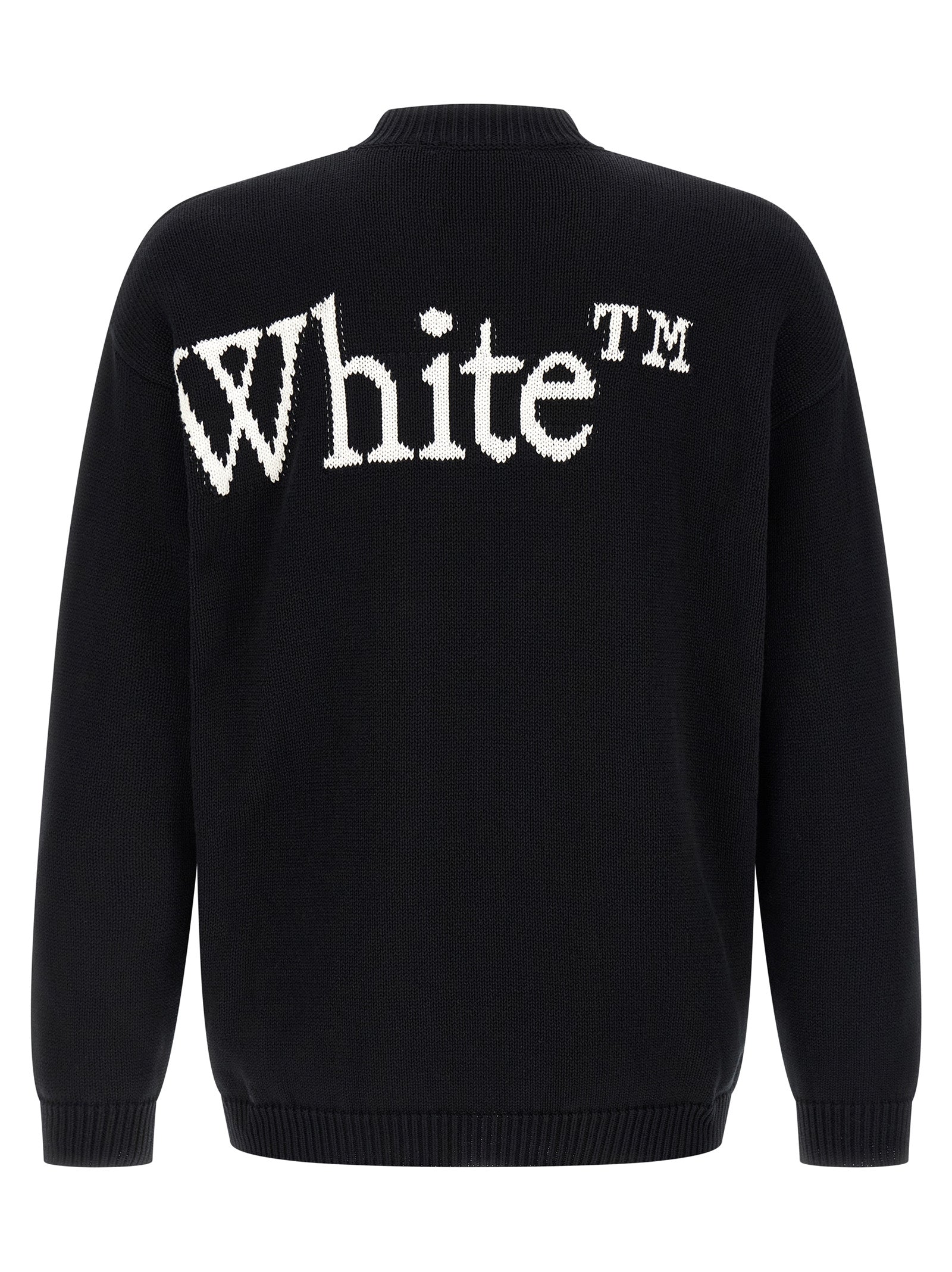 Off-White Bicolor Cotton Men's Cardigan