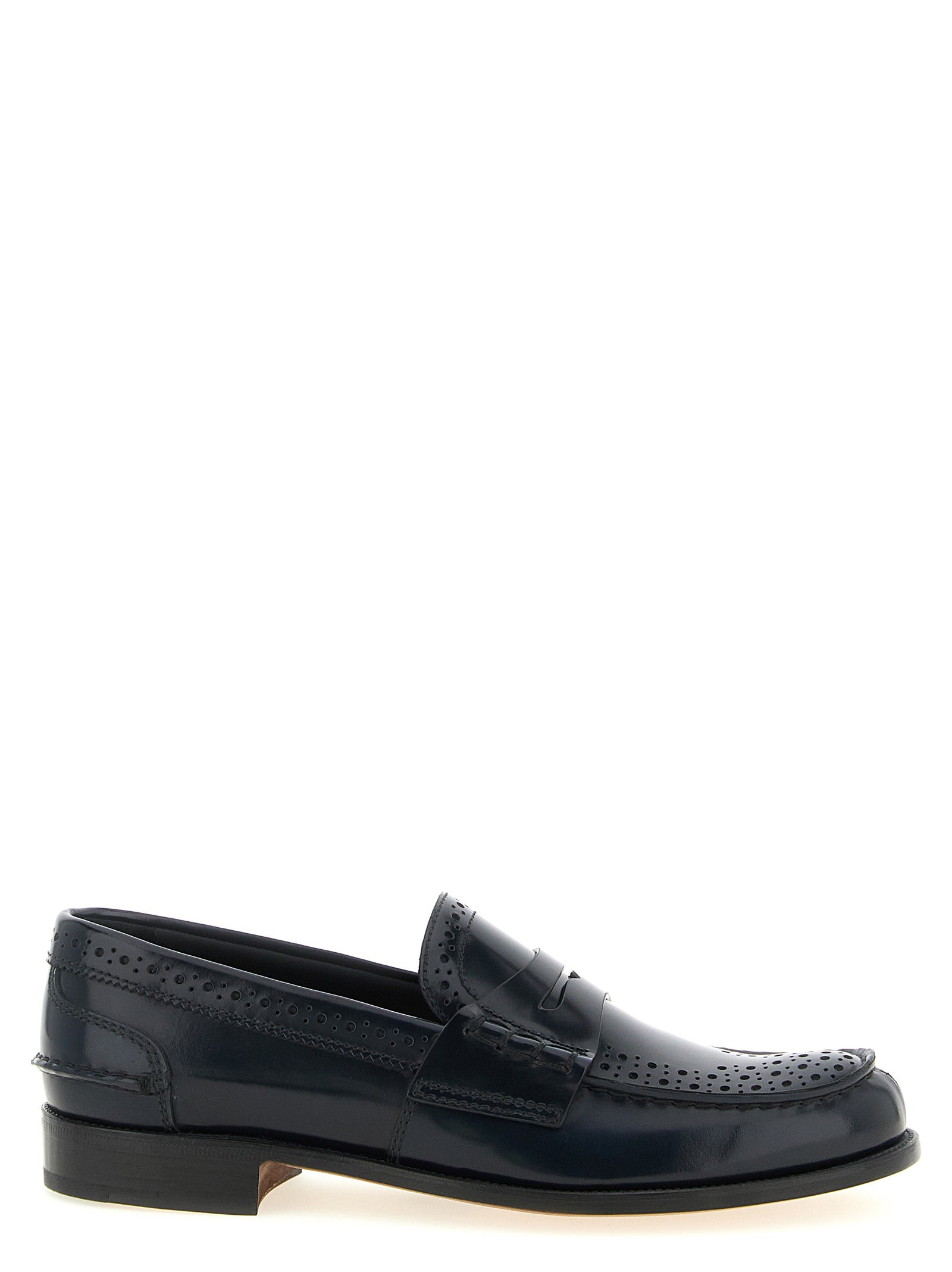 Church's Blue Calfskin Slip-On Women's Loafers