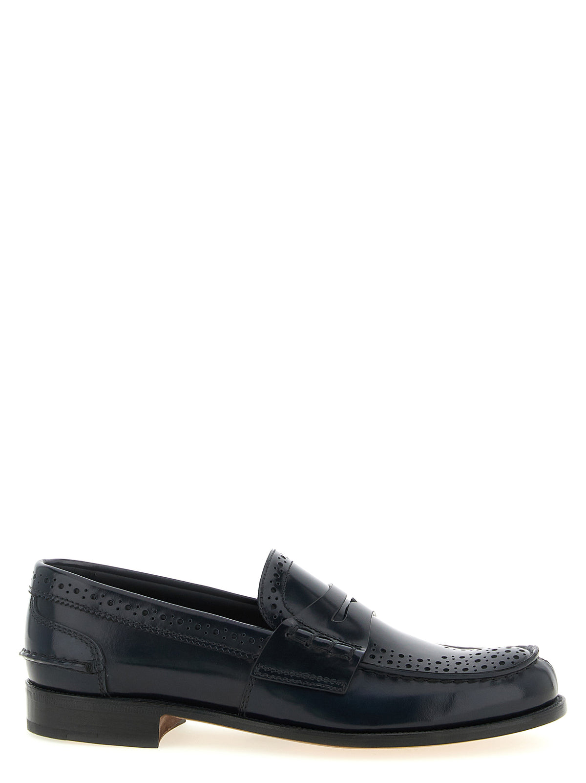 Church's Blue Calfskin Slip-On Women's Loafers