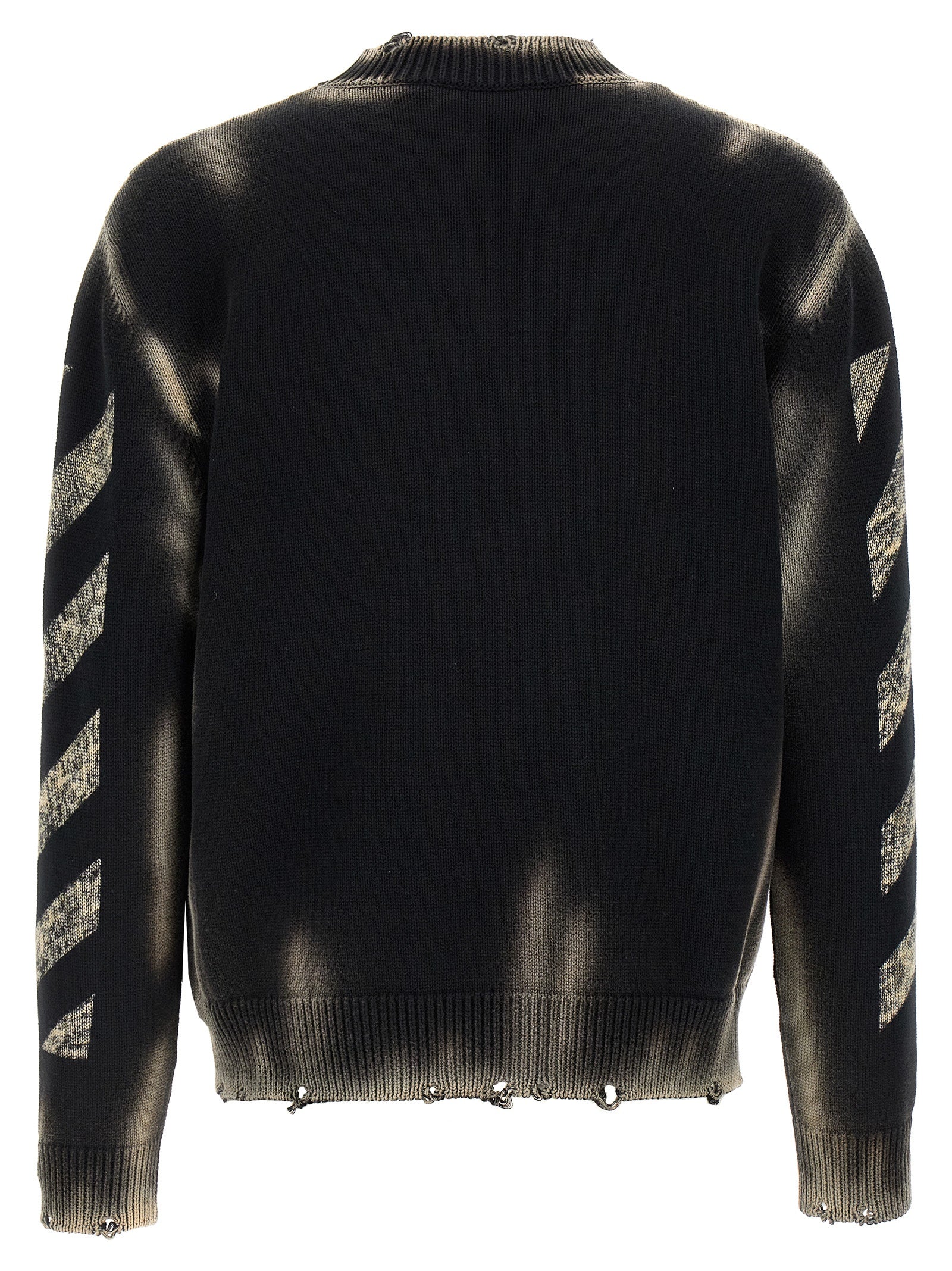 Off-White Black Cotton Men's Cardigan