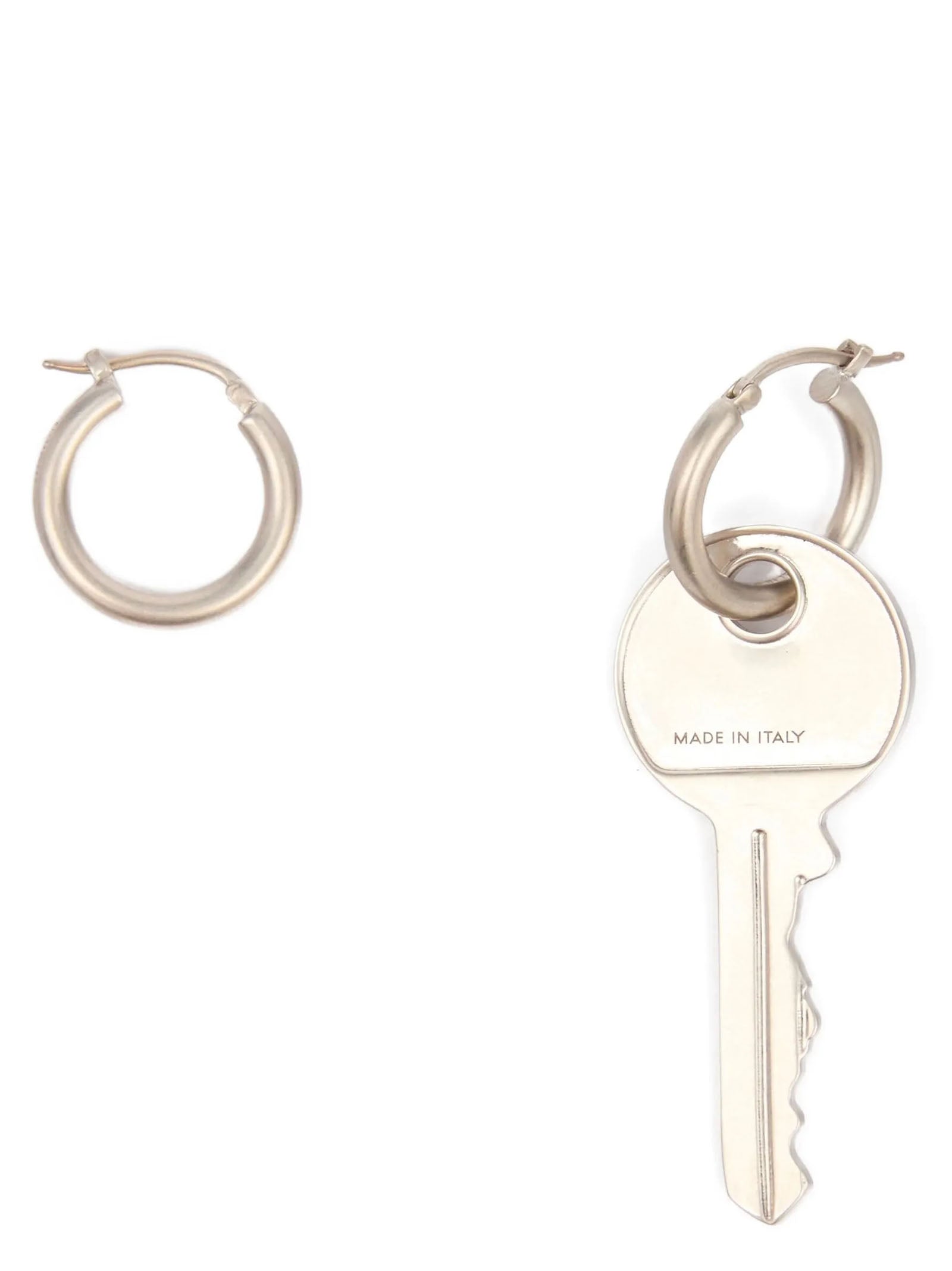 MM6 Maison Margiela Silver Brass Women's Earrings
