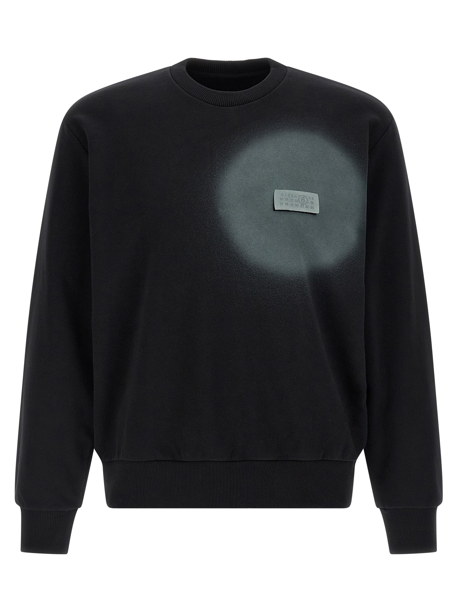MM6 Maison Margiela Black Cotton Men's Sweatshirt