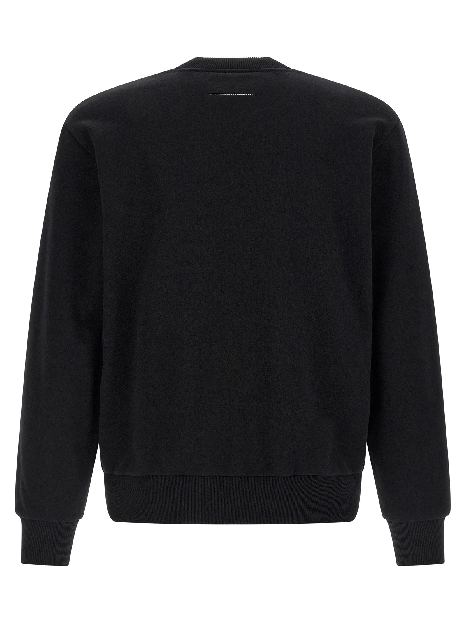 MM6 Maison Margiela Black Cotton Men's Sweatshirt