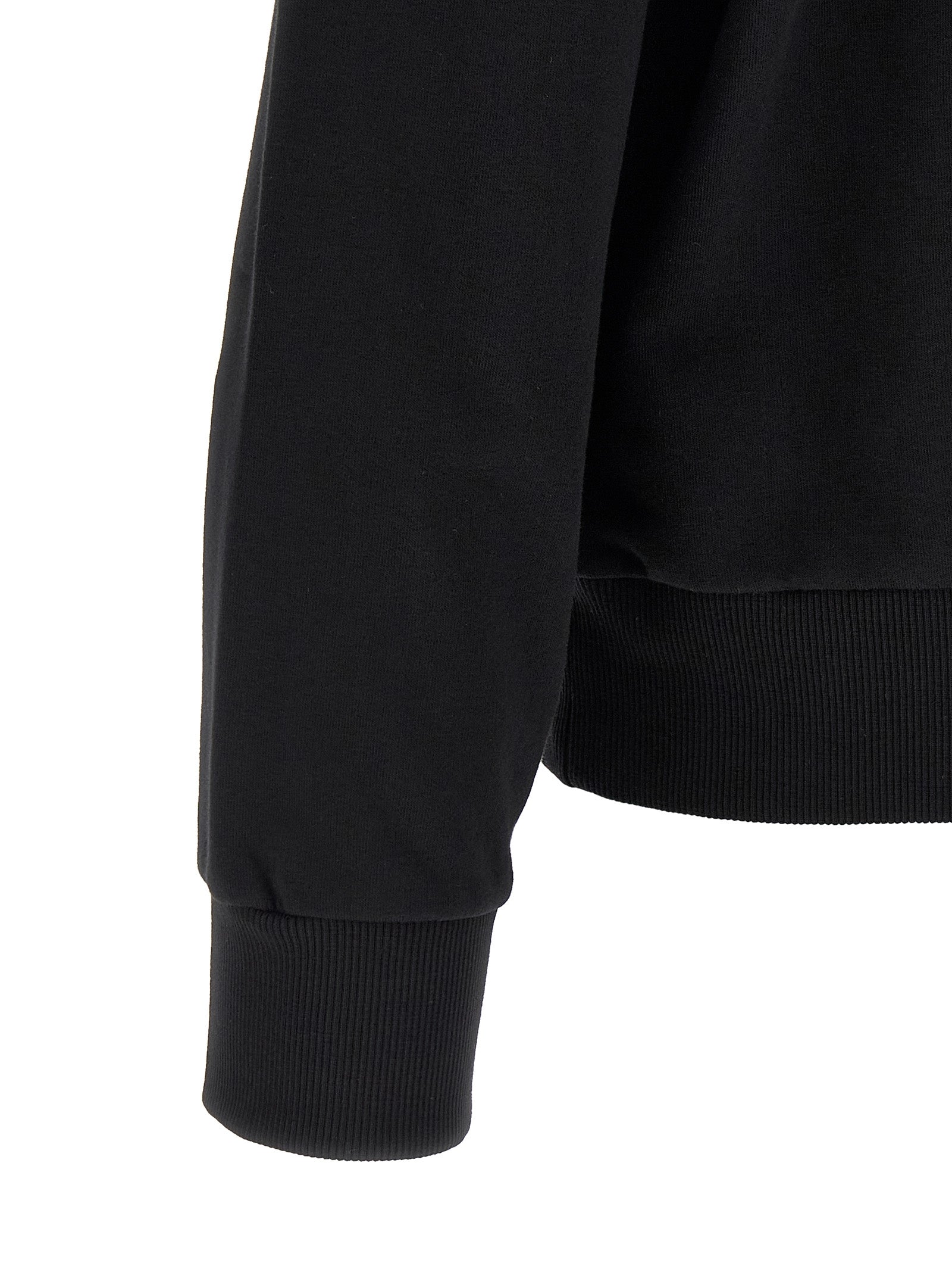 MM6 Maison Margiela Black Cotton Men's Sweatshirt