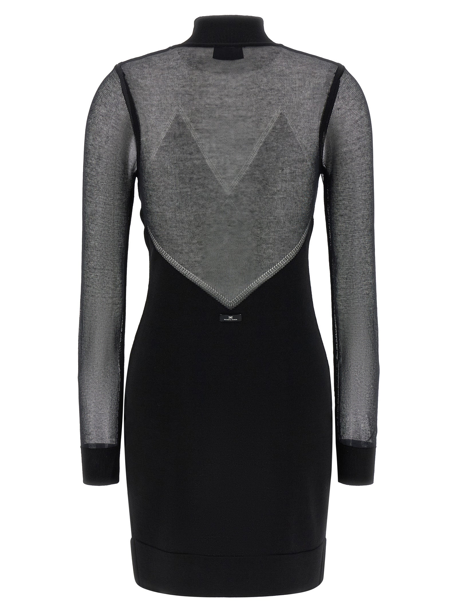 Elisabetta Franchi Black Viscose Short Women's Dress