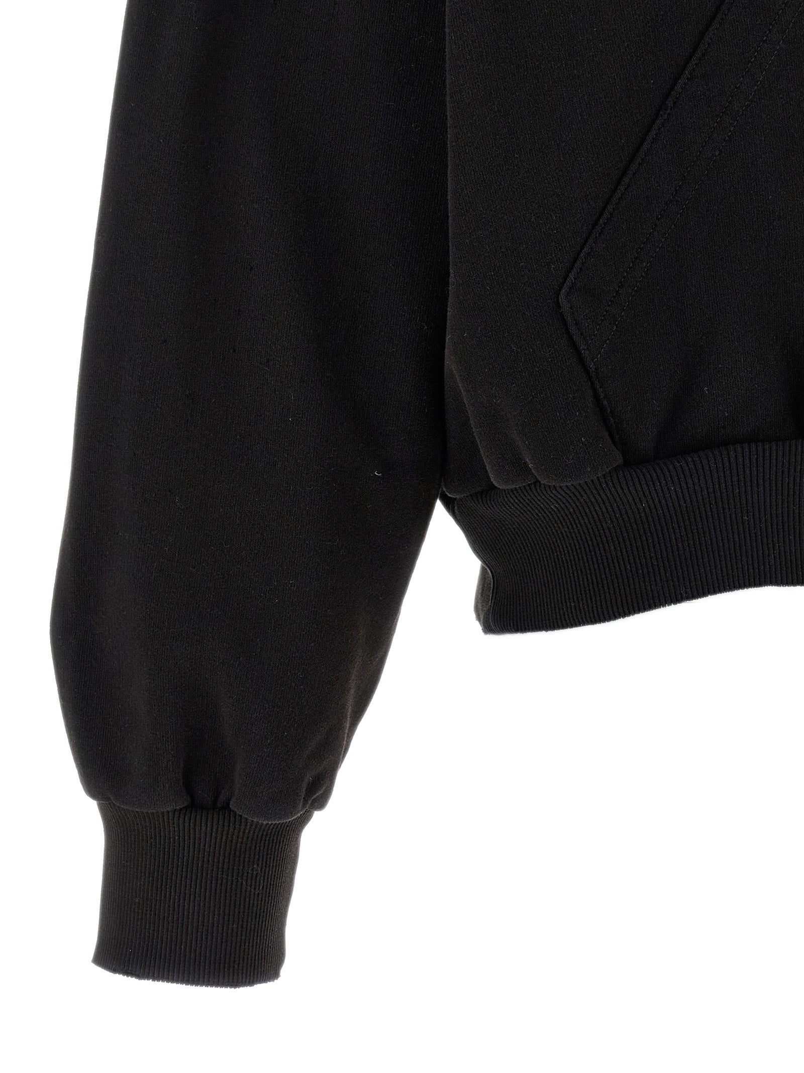 MM6 Maison Margiela Black Cotton Women's Sweatshirt