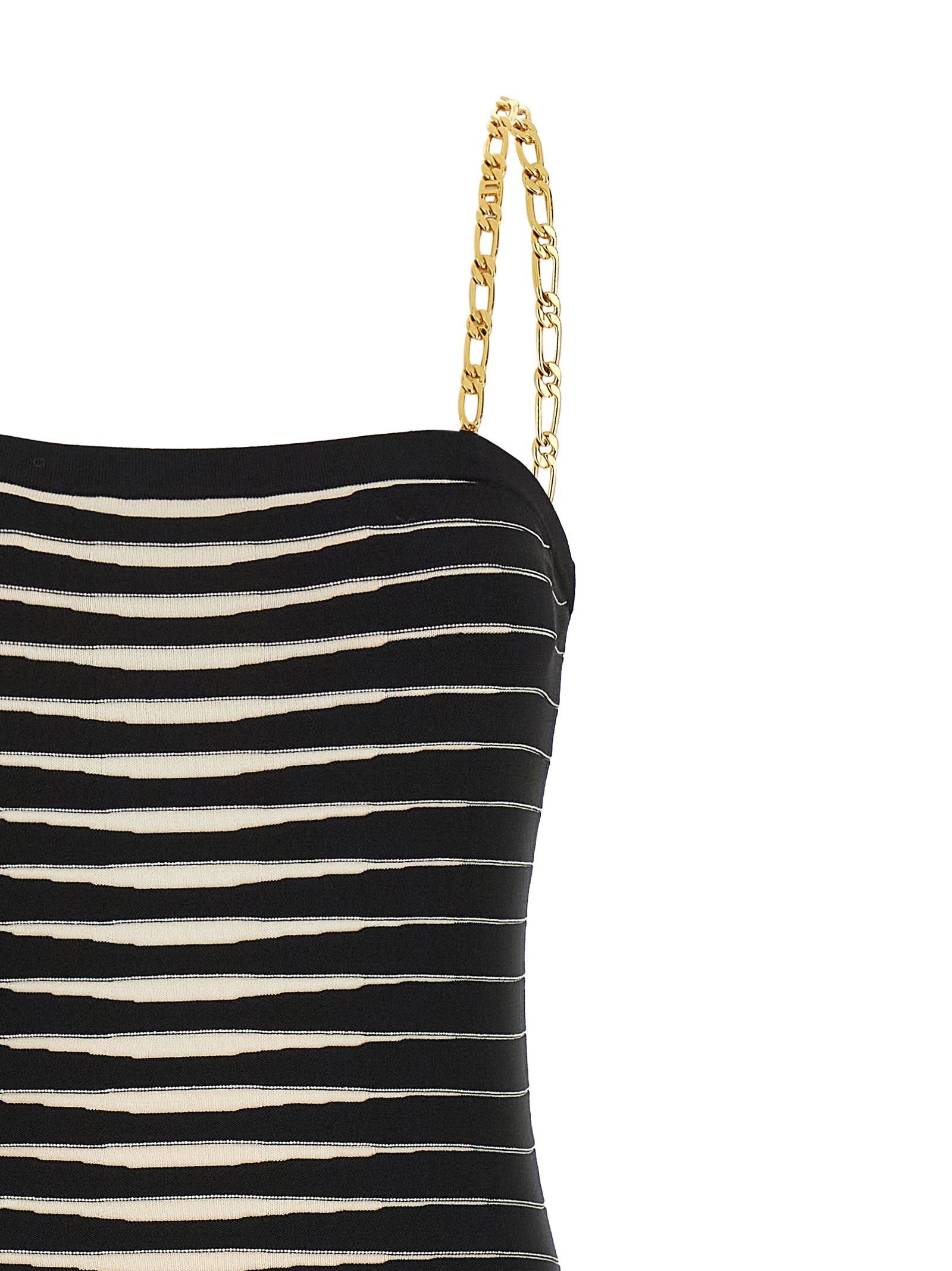 Elisabetta Franchi Bicolor Viscose Midi Women's Dress