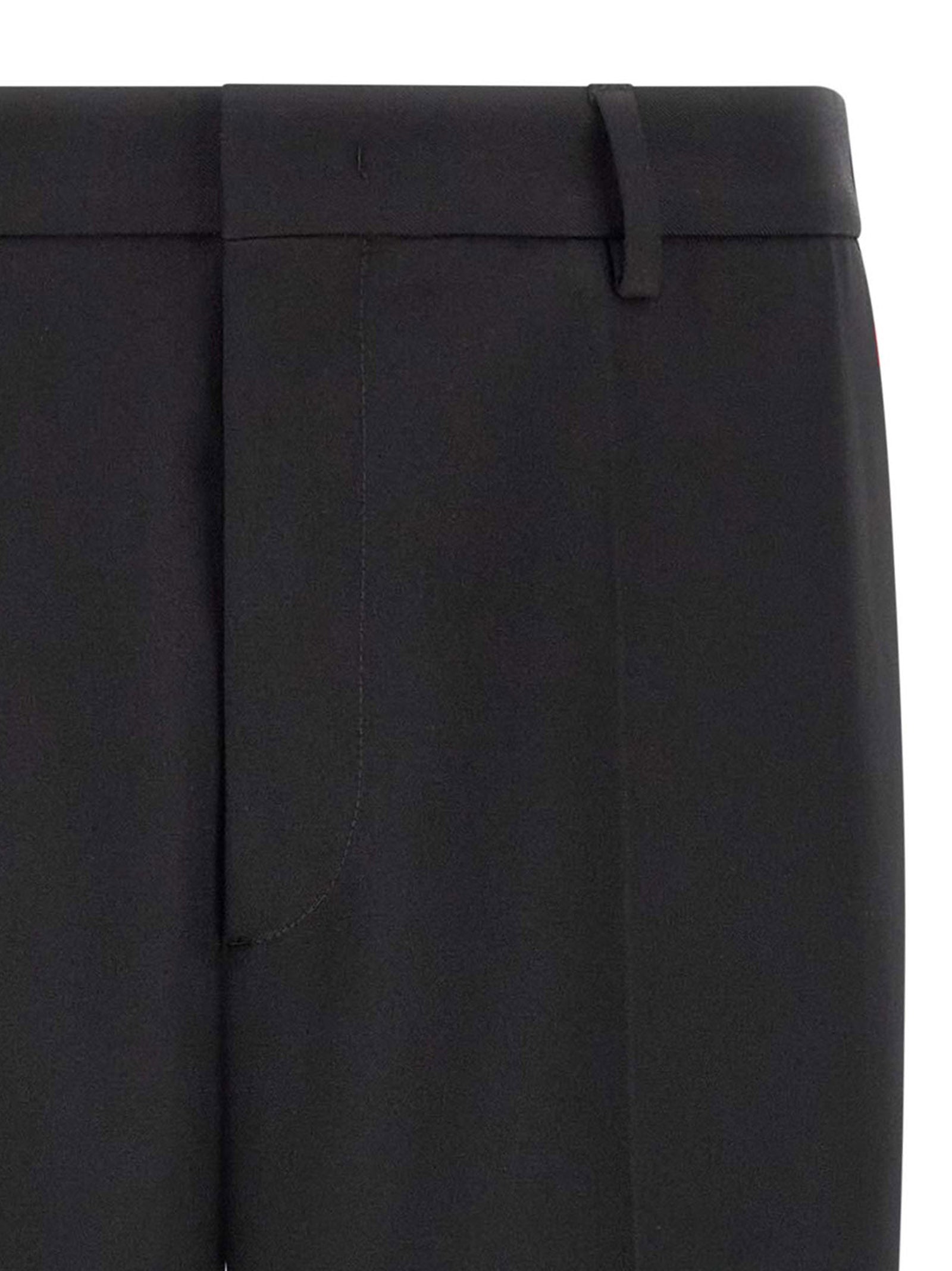 Jil Sander Black Polyester Dress Men's Pants