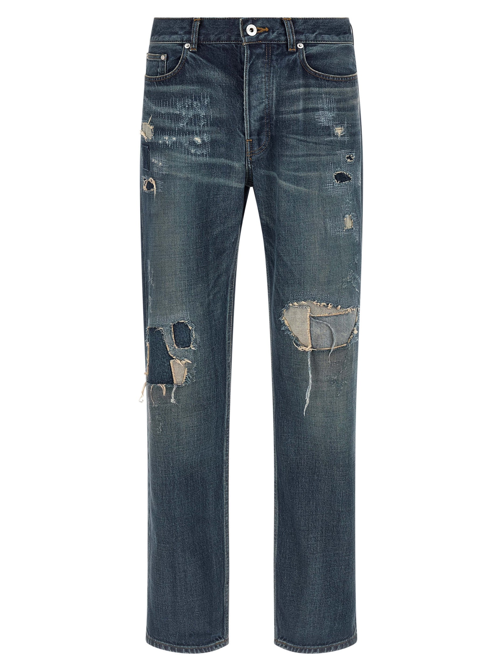 J.W.Anderson Blue Cotton Straight-Leg Men's Jeans
