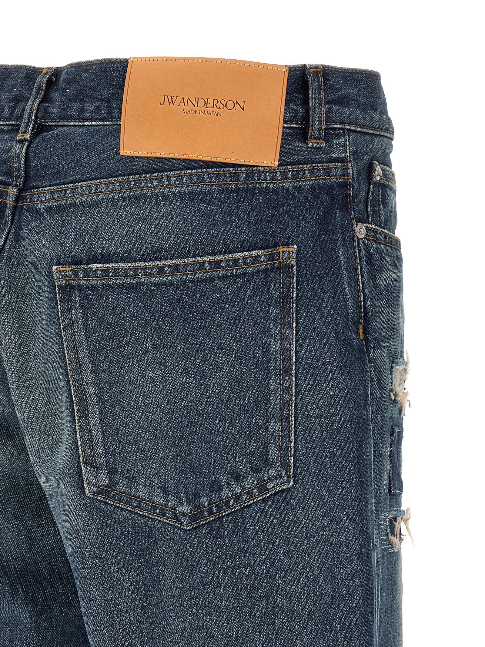 J.W.Anderson Blue Cotton Straight-Leg Men's Jeans
