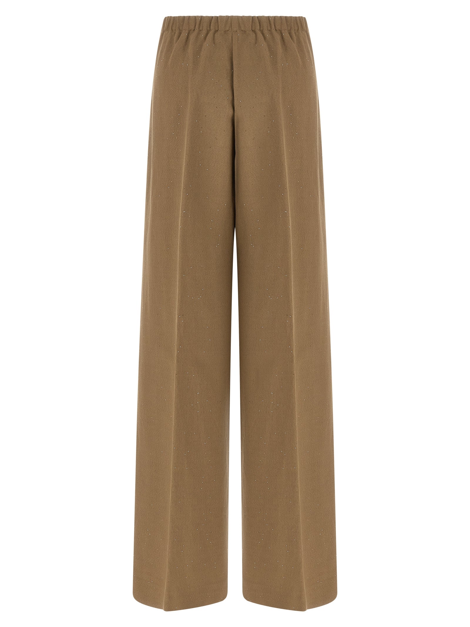 Herno Brown Viscose Casual Women's Pants