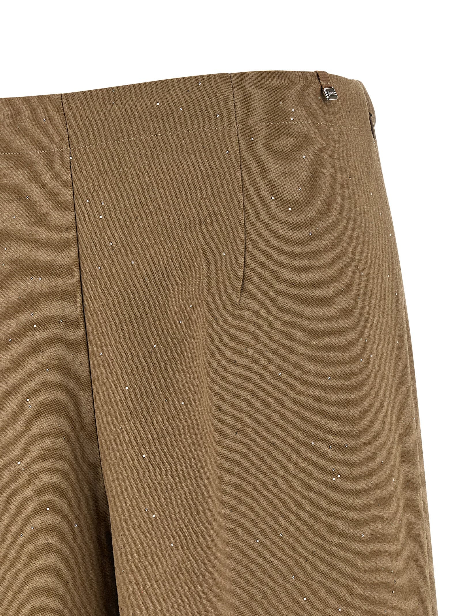 Herno Brown Viscose Casual Women's Pants