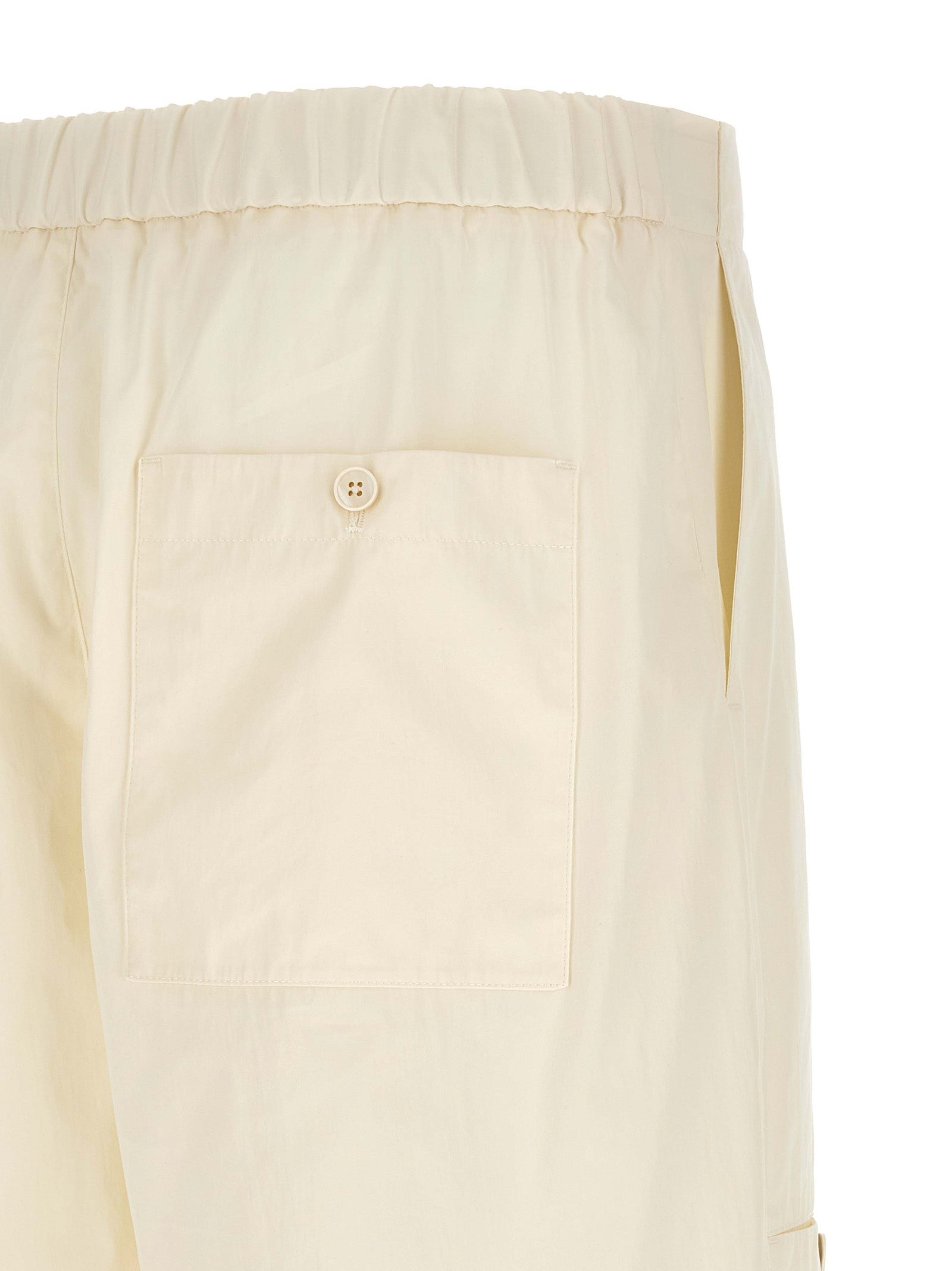 Jil Sander Beige Cotton Cargo Men's Pants