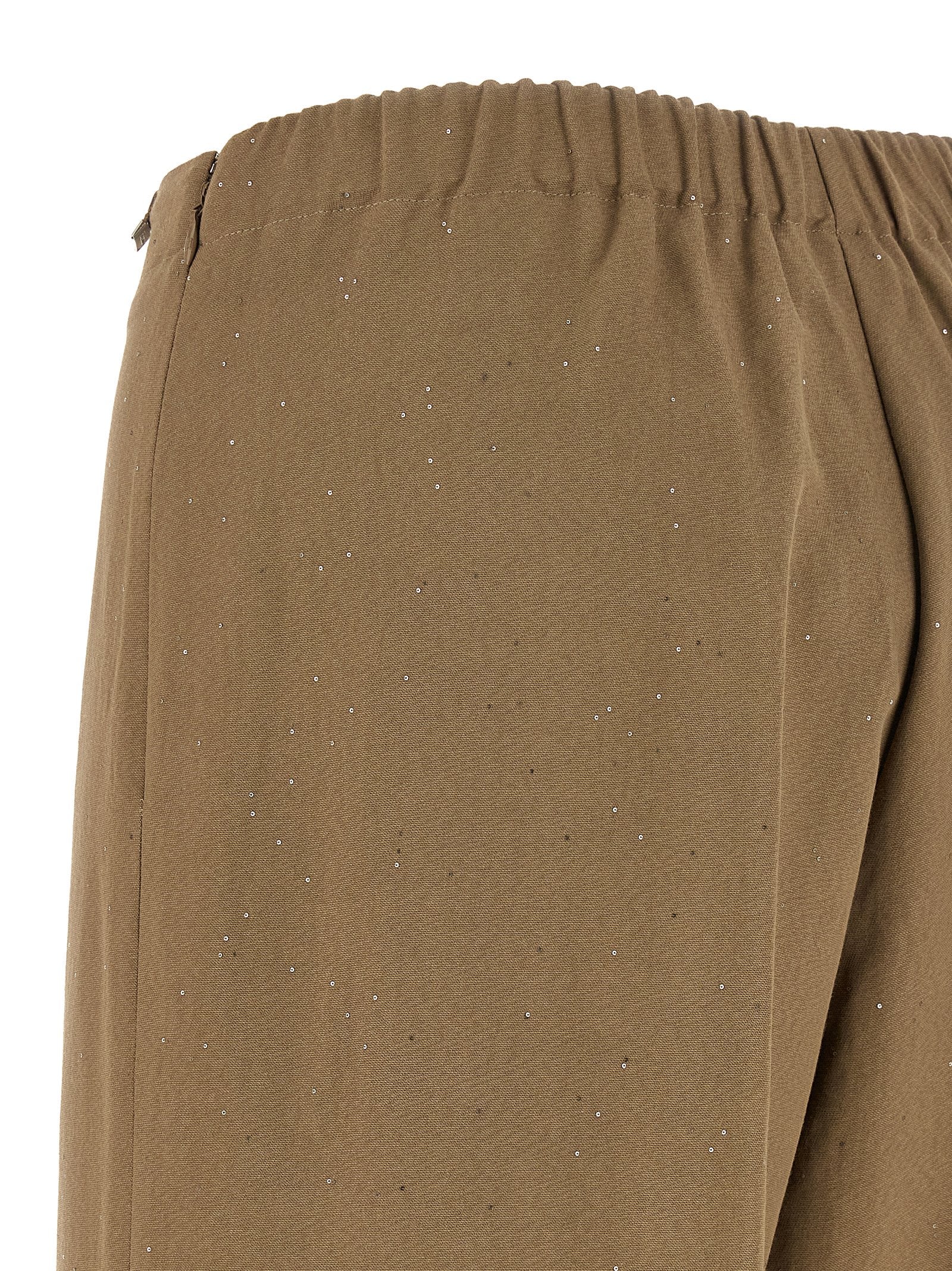 Herno Brown Viscose Casual Women's Pants