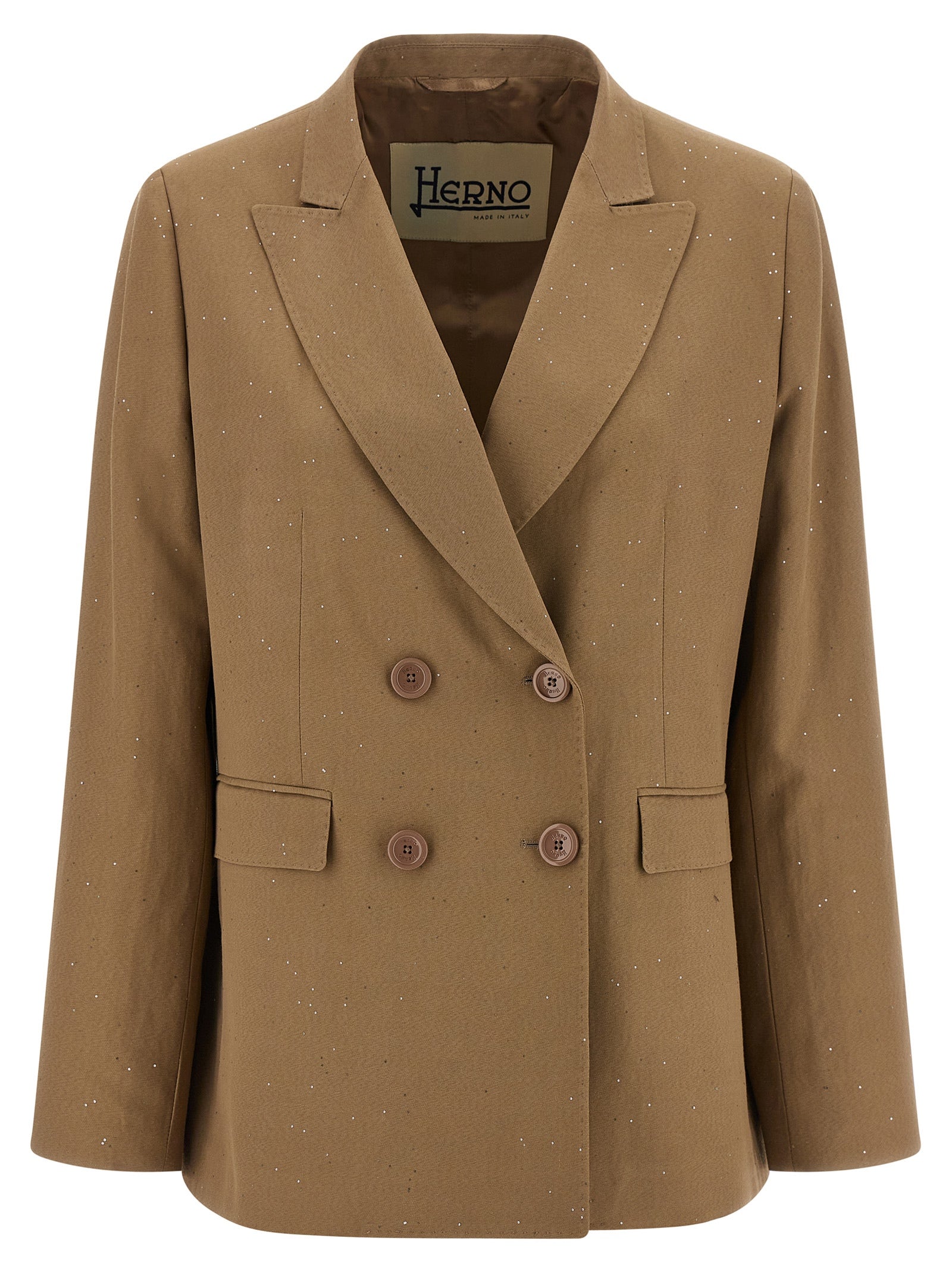 Herno Beige Viscose Women's Blazer