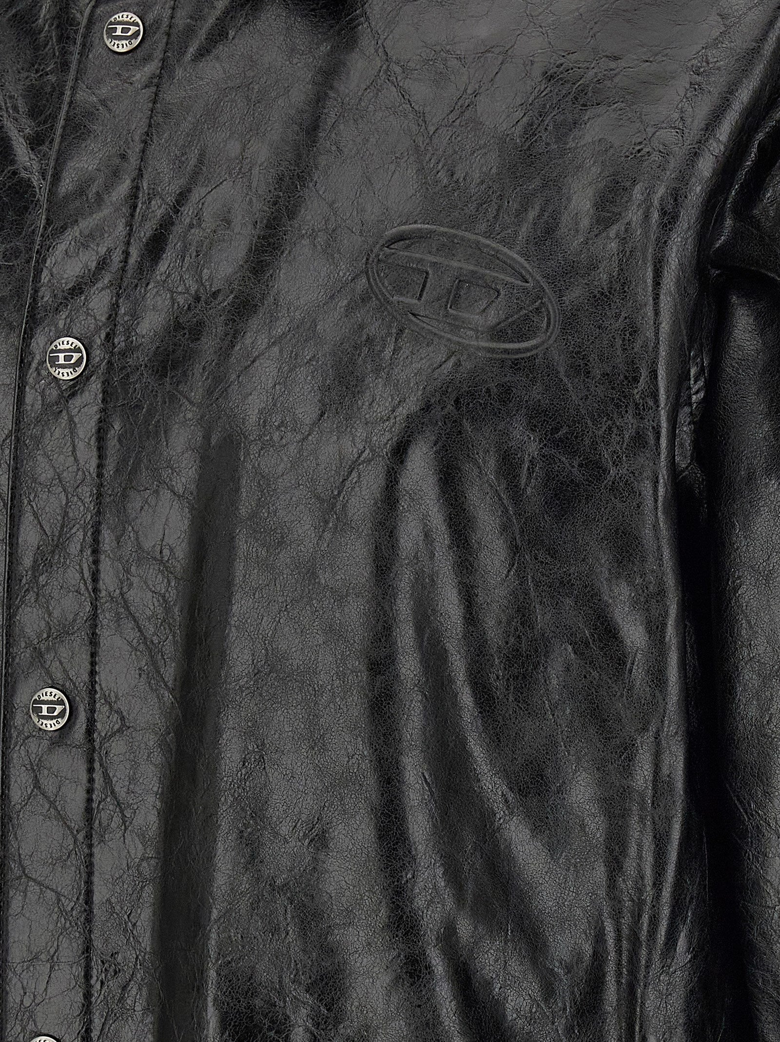 Diesel Black Viscose Men's Blouse