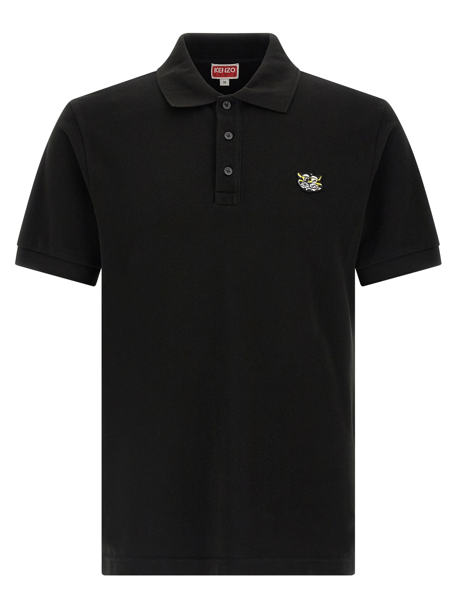 Kenzo Black Cotton Polo Men's Shirt