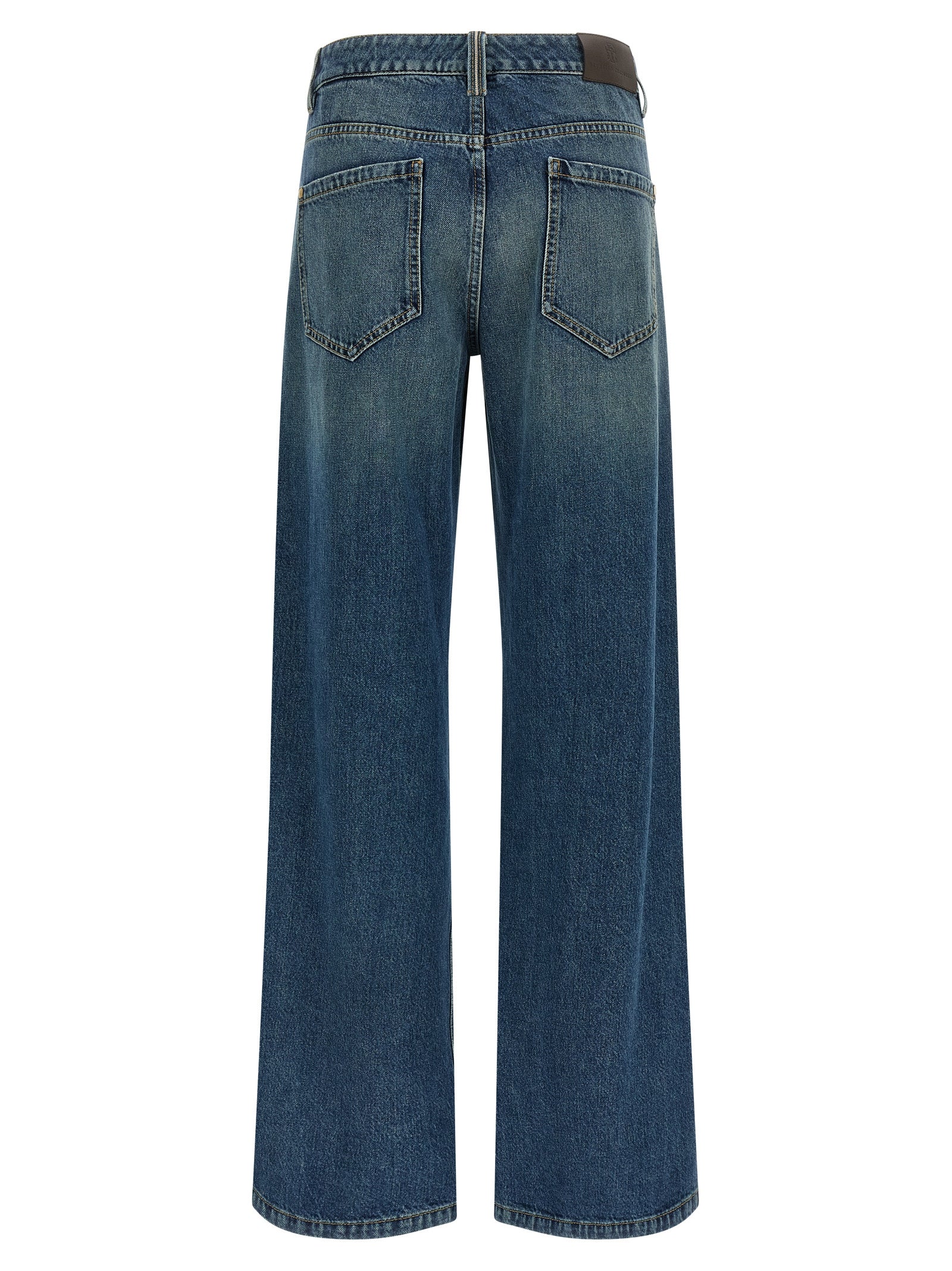 Brunello Cucinelli Blue Cotton Jeans Women's Denim