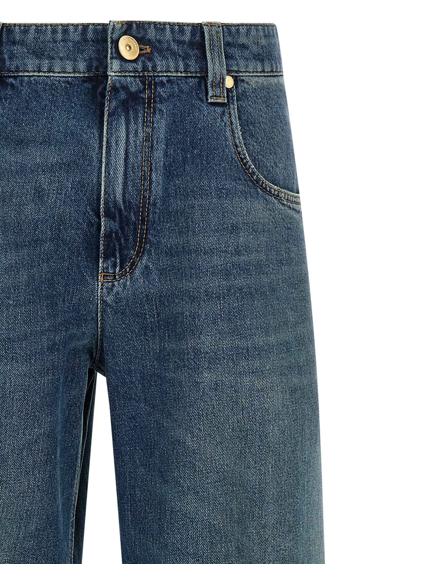 Brunello Cucinelli Blue Cotton Jeans Women's Denim