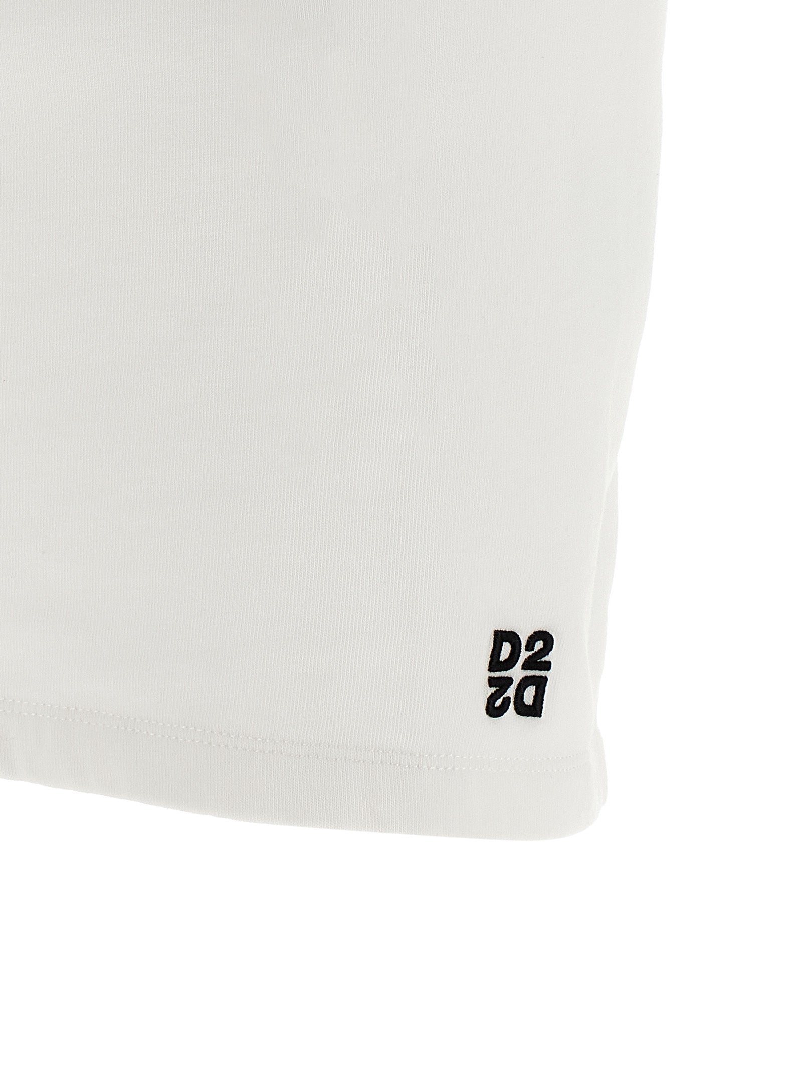 Dsquared² White Cotton Short Women's Dress