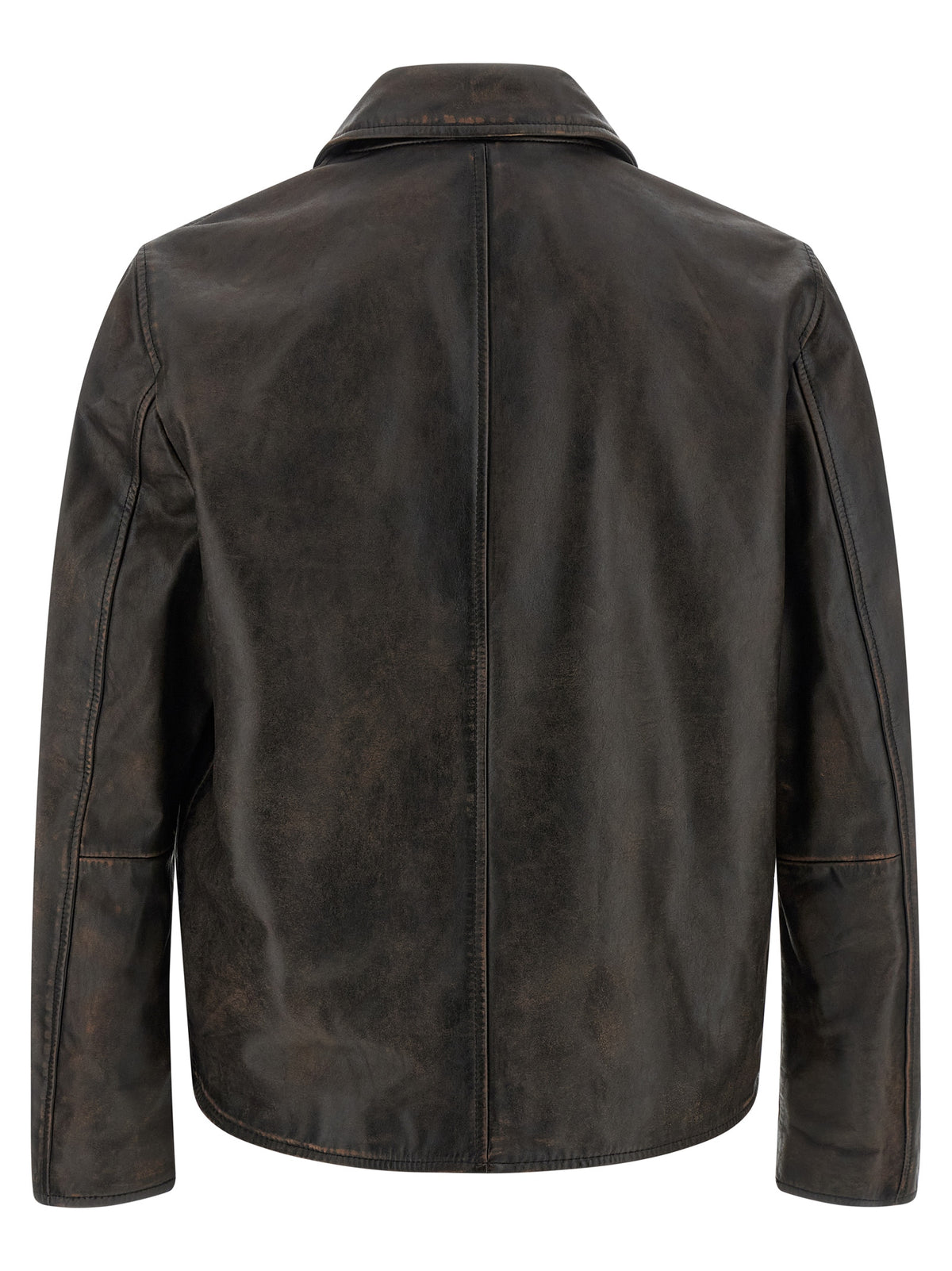 Diesel Brown Cowhide Leather Men's Jacket