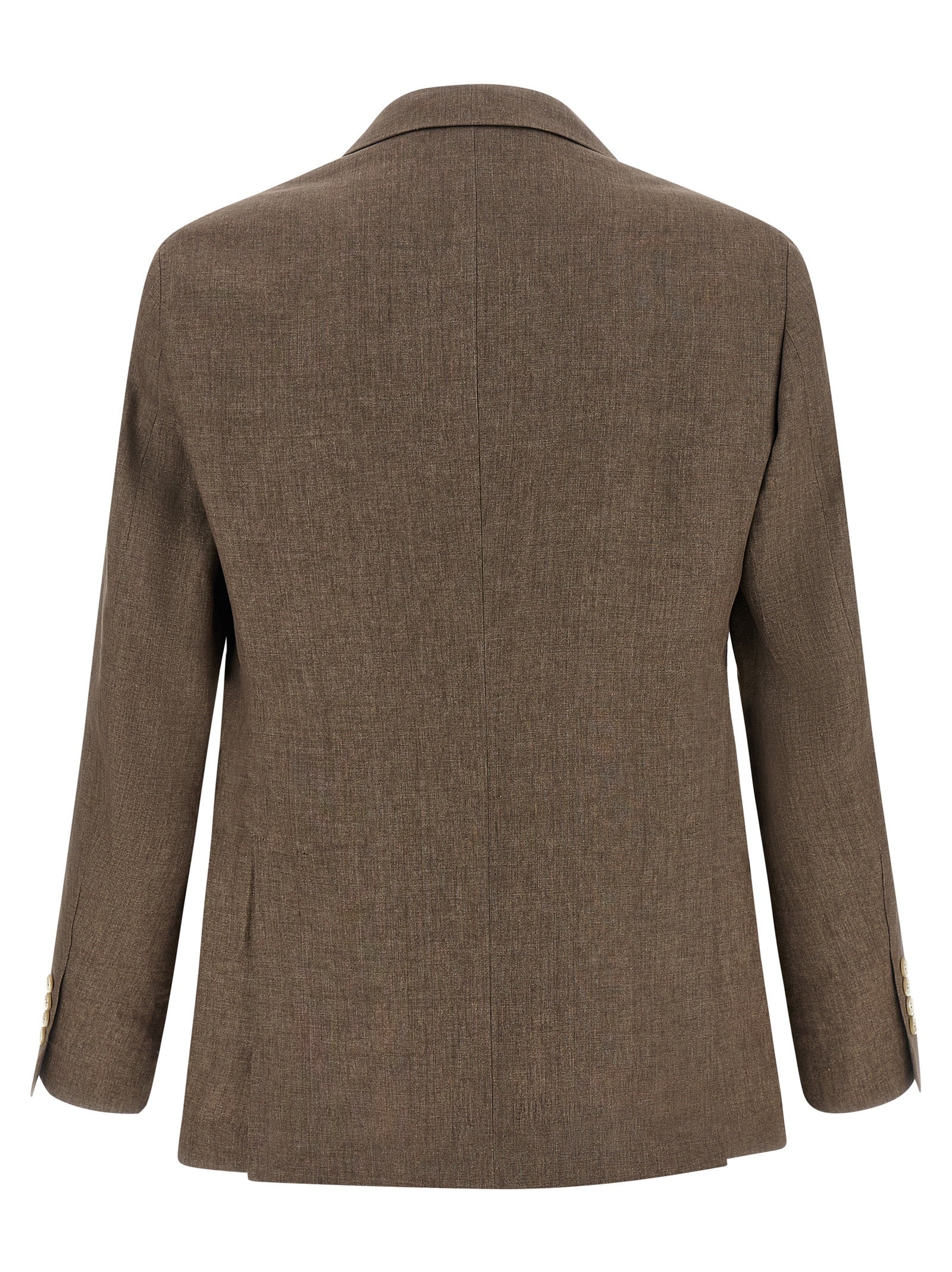 Brunello Cucinelli Brown Linen Men's Blazer