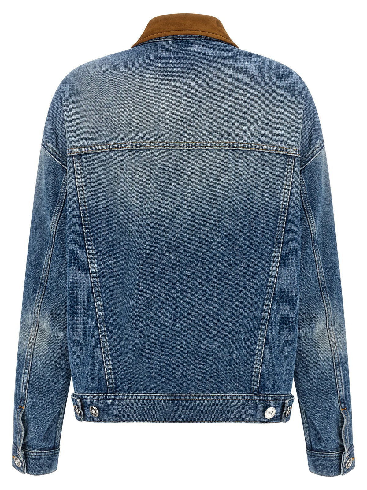Versace Blue Cotton Denim Women's Jacket