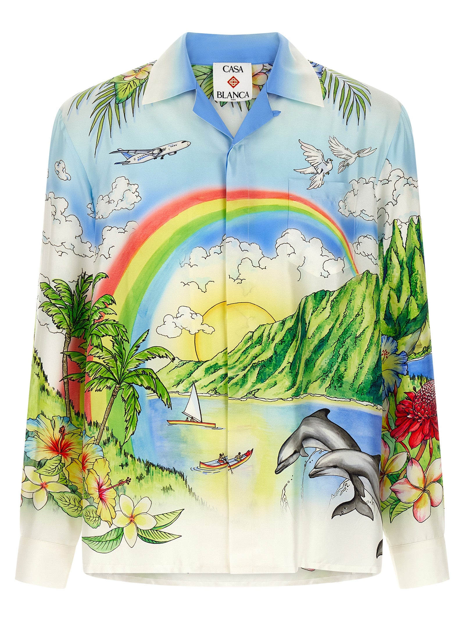 Casablanca Multicolor Silk Men's Blouse