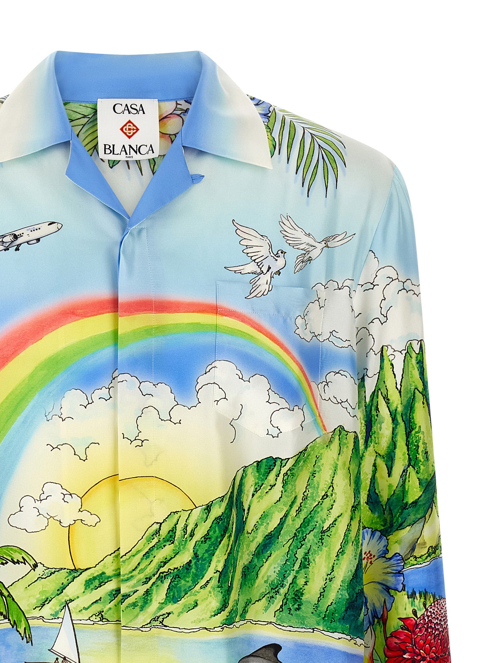 Casablanca Multicolor Silk Men's Blouse