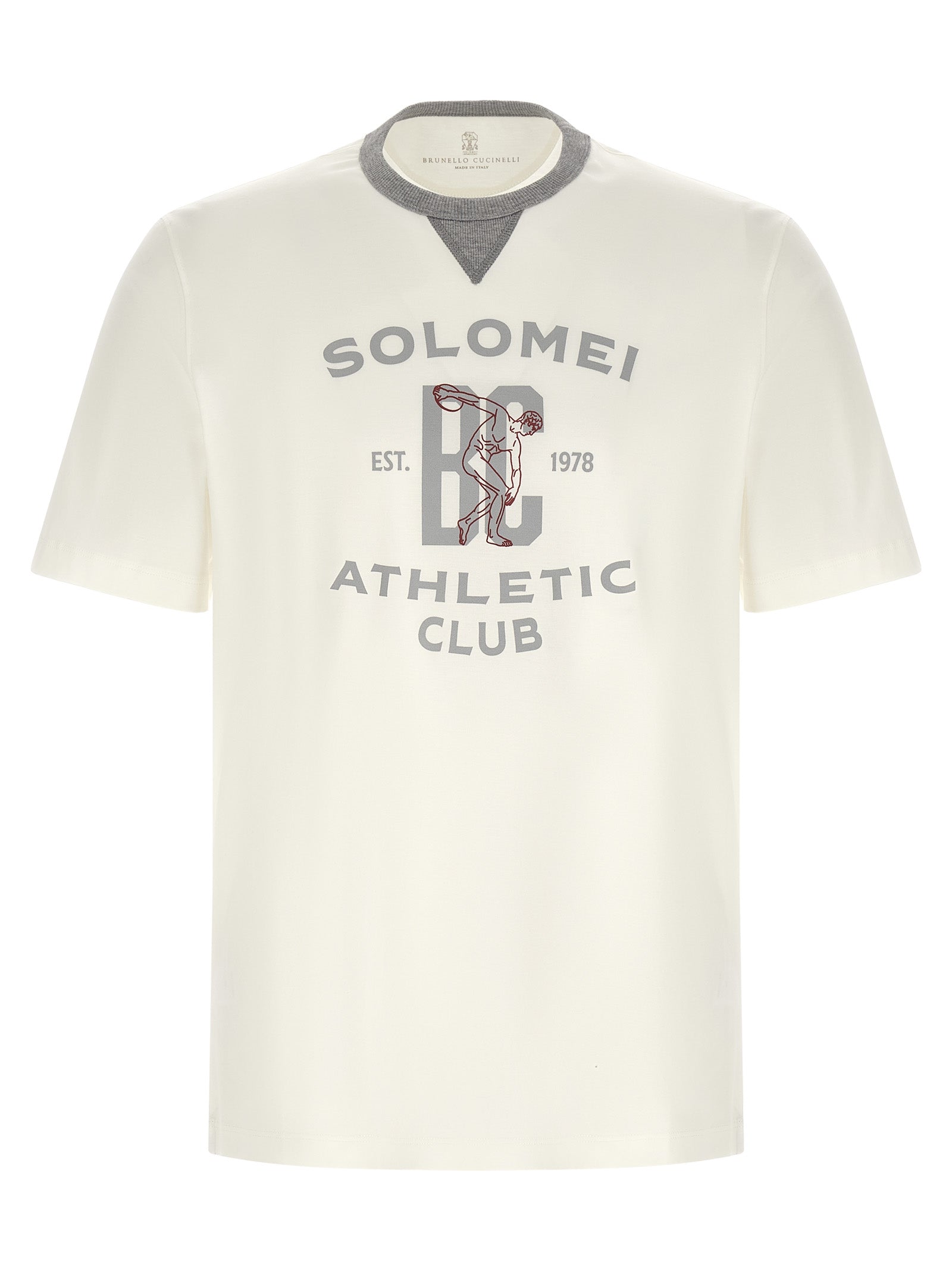 Brunello Cucinelli White Cotton Men's T-Shirt