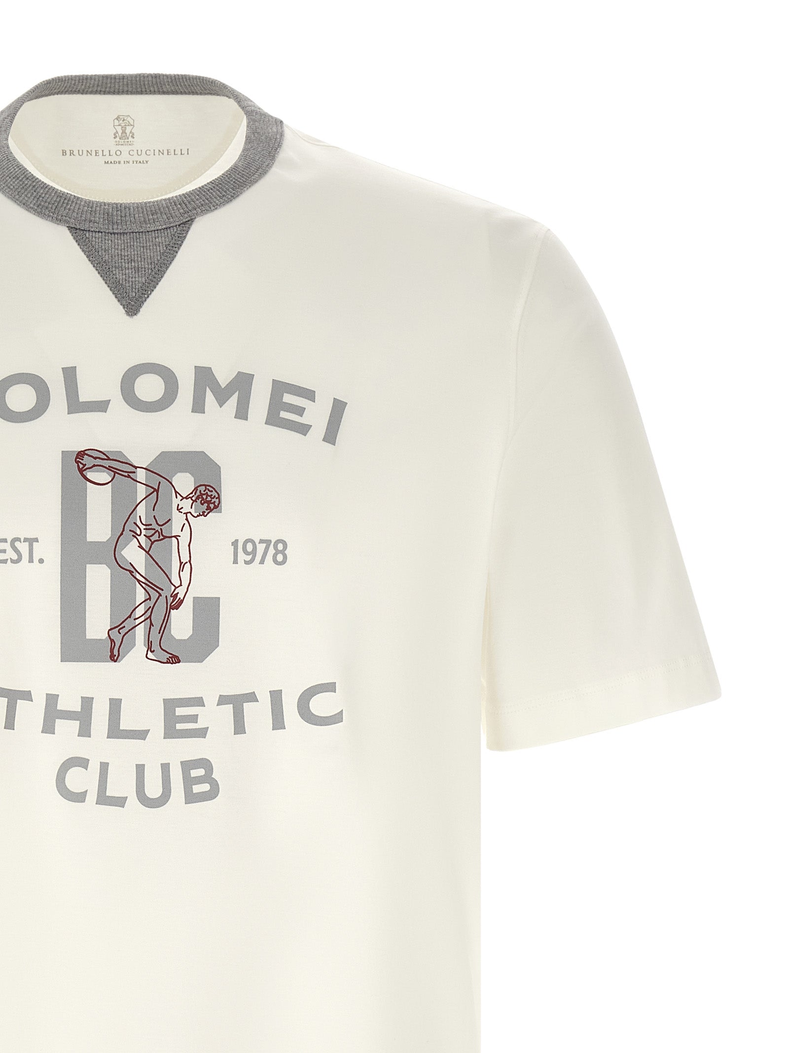 Brunello Cucinelli White Cotton Men's T-Shirt