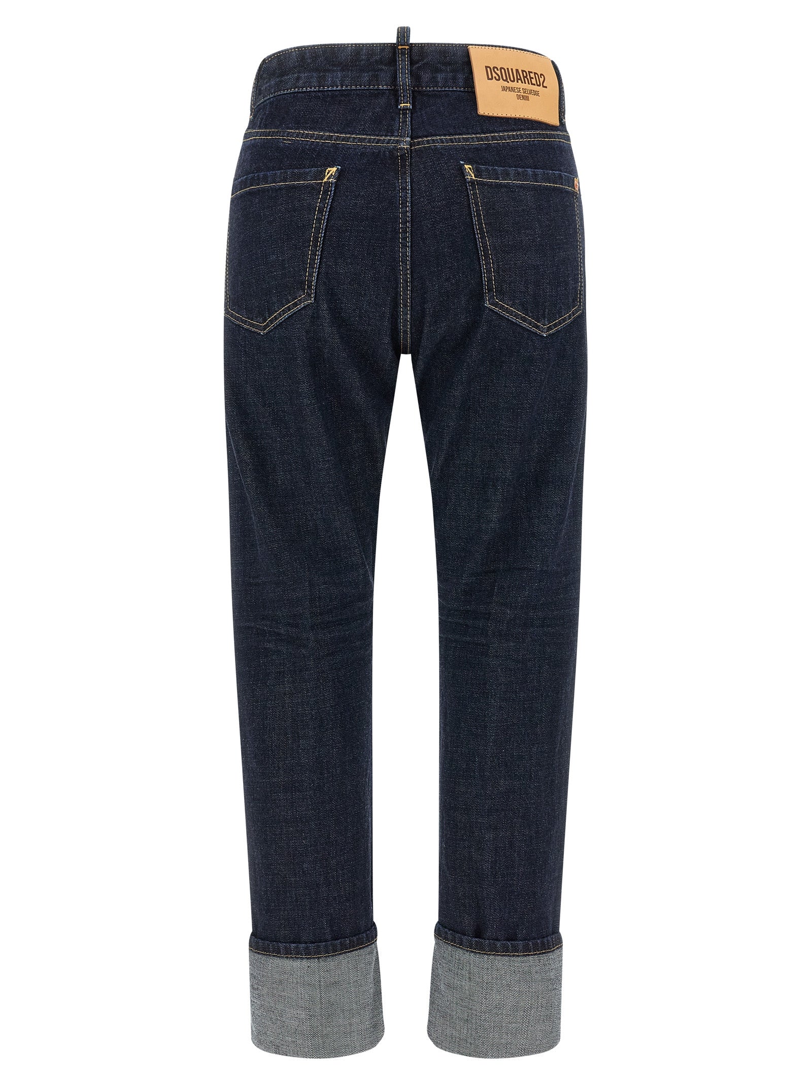 Dsquared² Blue Cotton Straight-Leg Women's Jeans