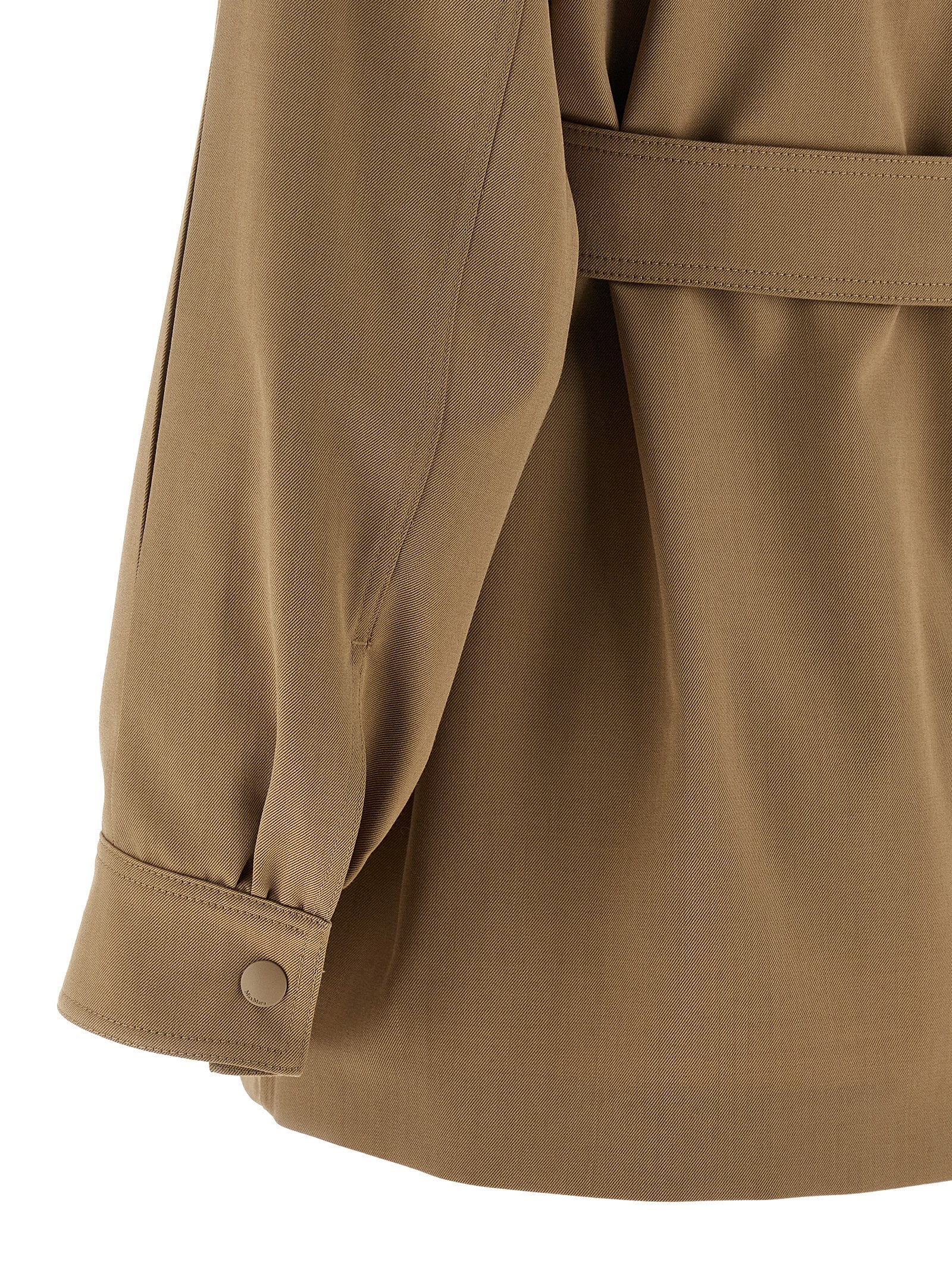 Max Mara Beige Virgin Wool Women's Blouse