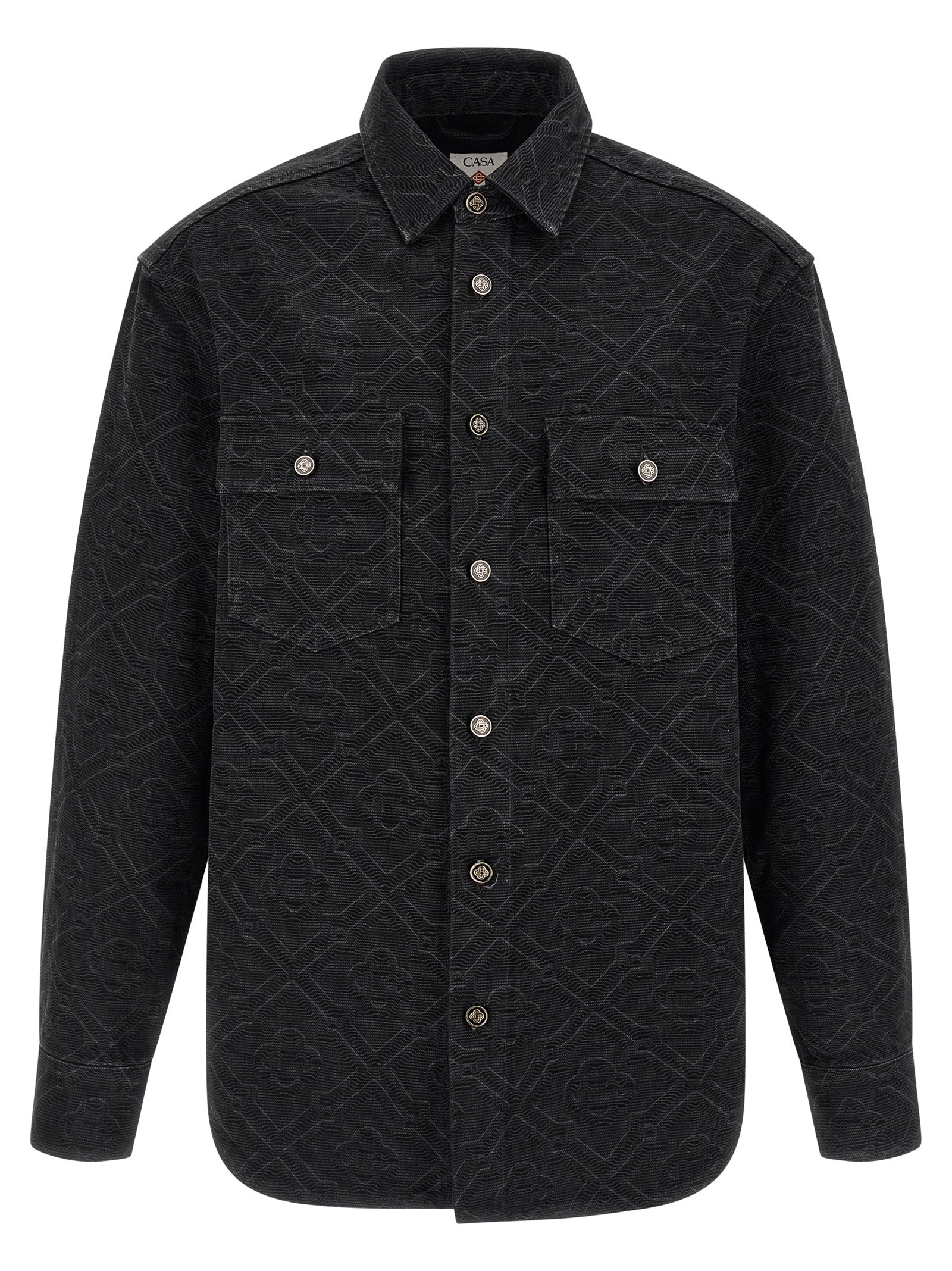 Casablanca Black Cotton Men's Blouse