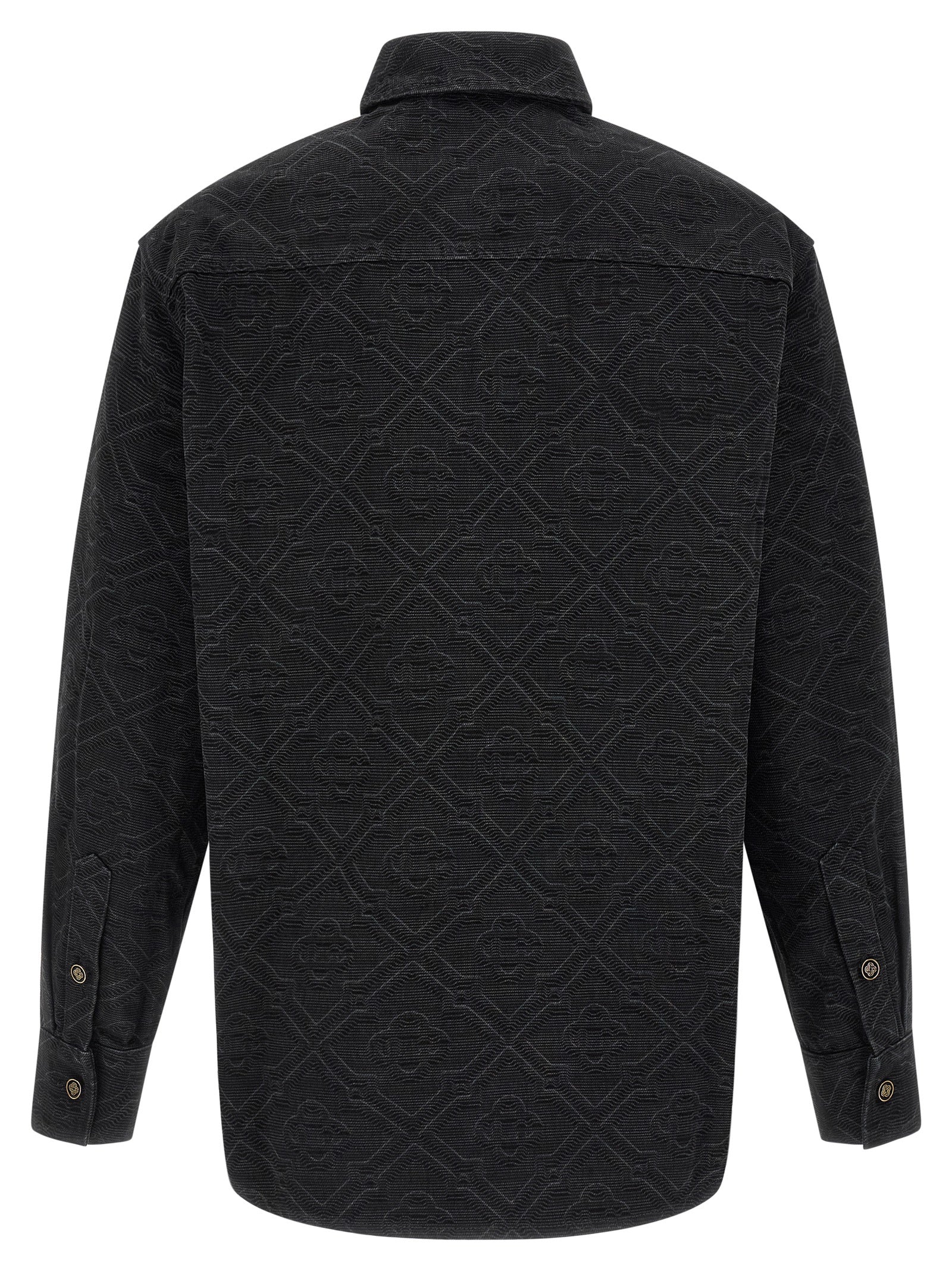 Casablanca Black Cotton Men's Blouse