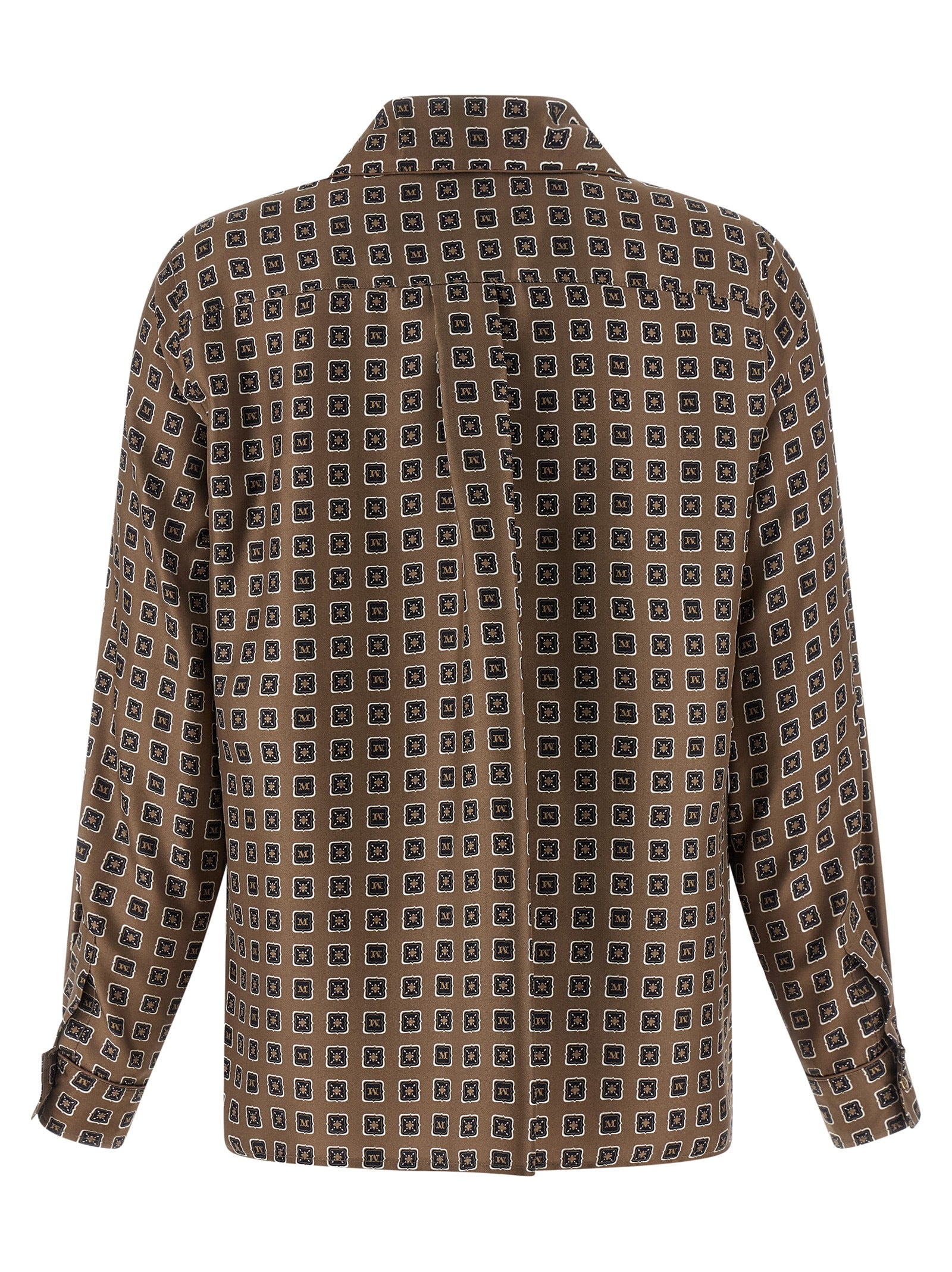 Max Mara Brown Silk Women's Blouse