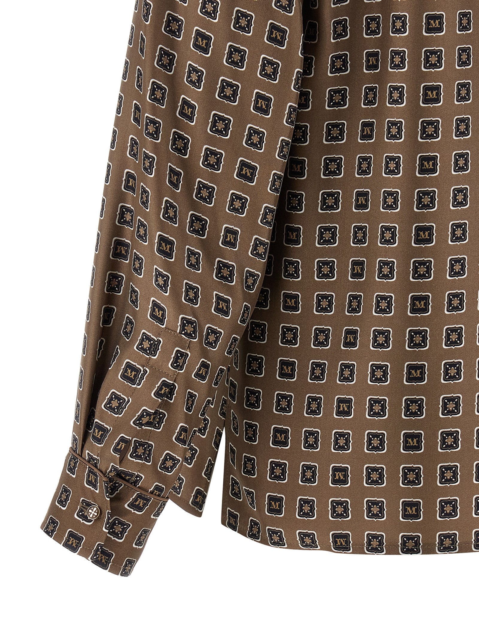 Max Mara Brown Silk Women's Blouse
