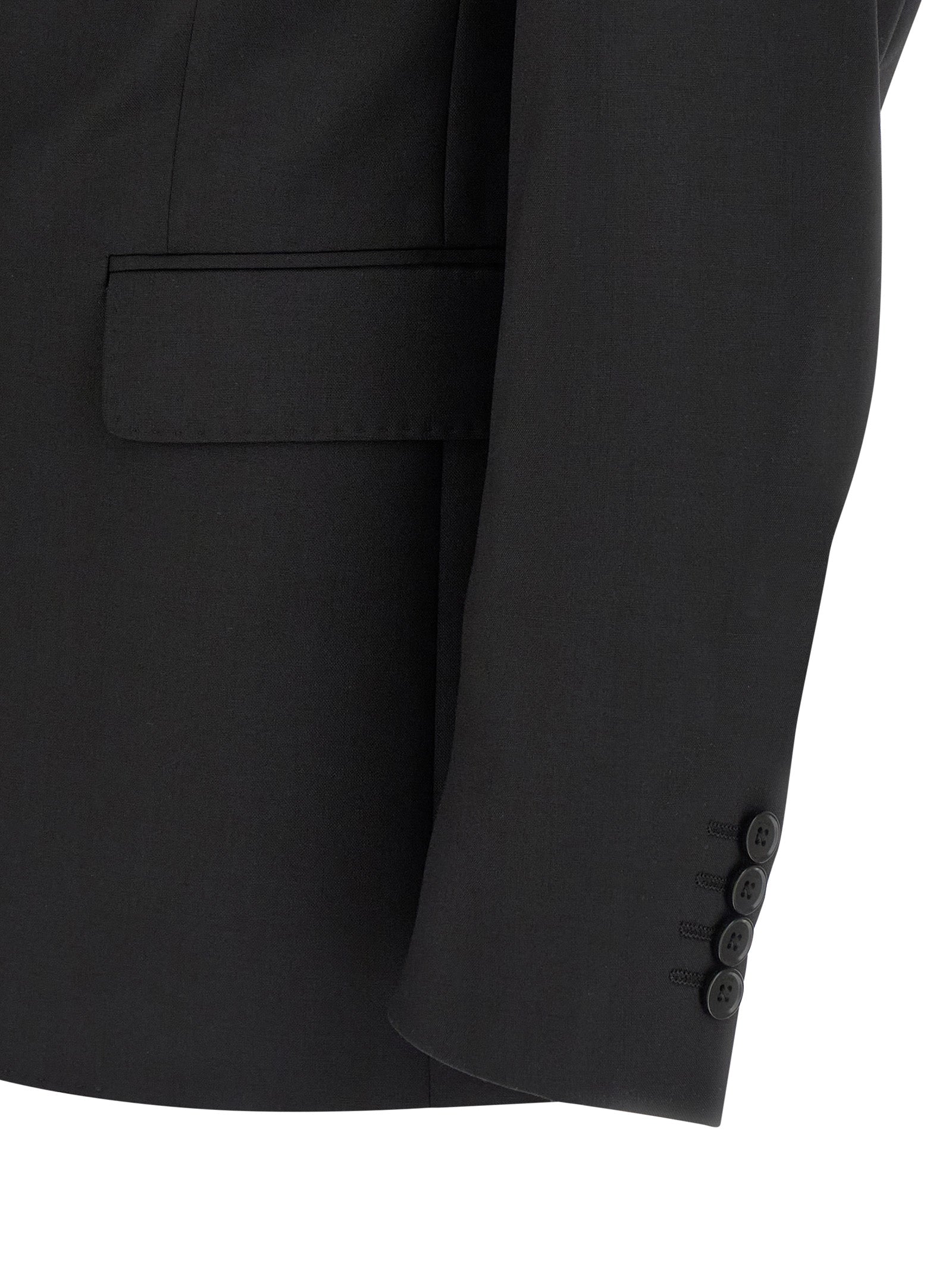Pal Zileri Black Wool Two-Piece Men's Suit