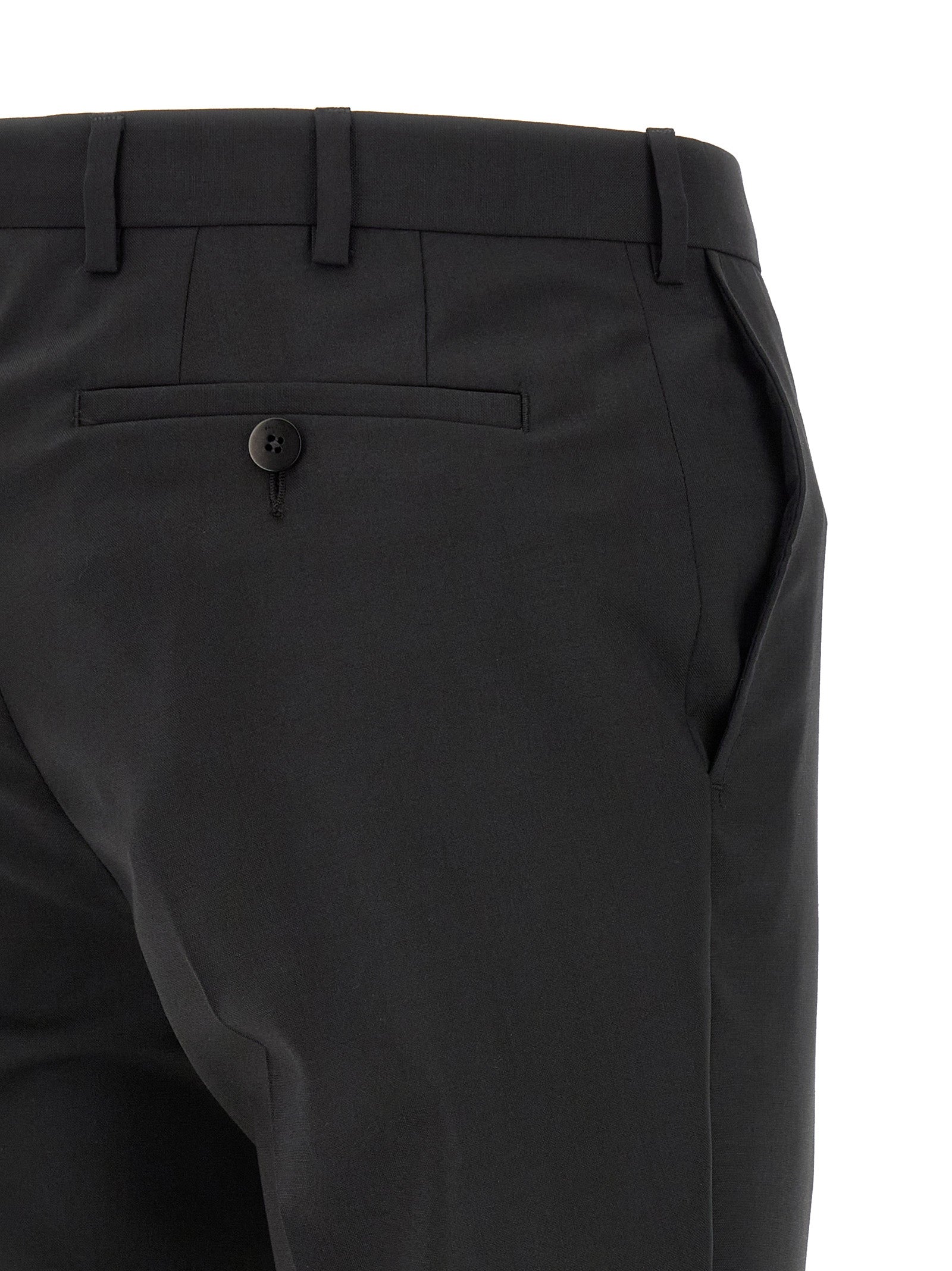 Pal Zileri Black Wool Two-Piece Men's Suit