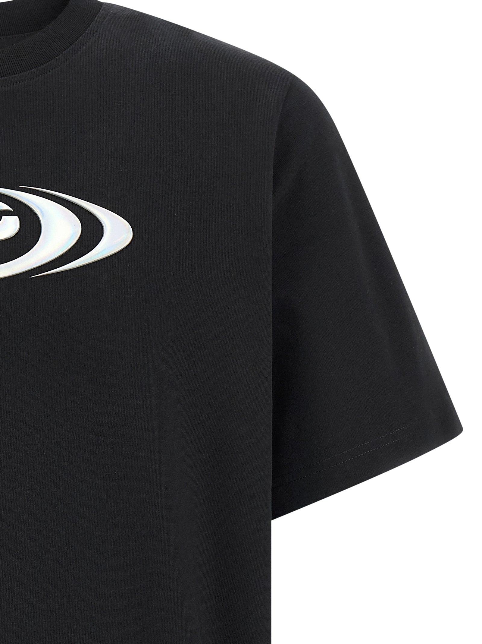 Casablanca Black Organic Cotton Men's T-Shirt