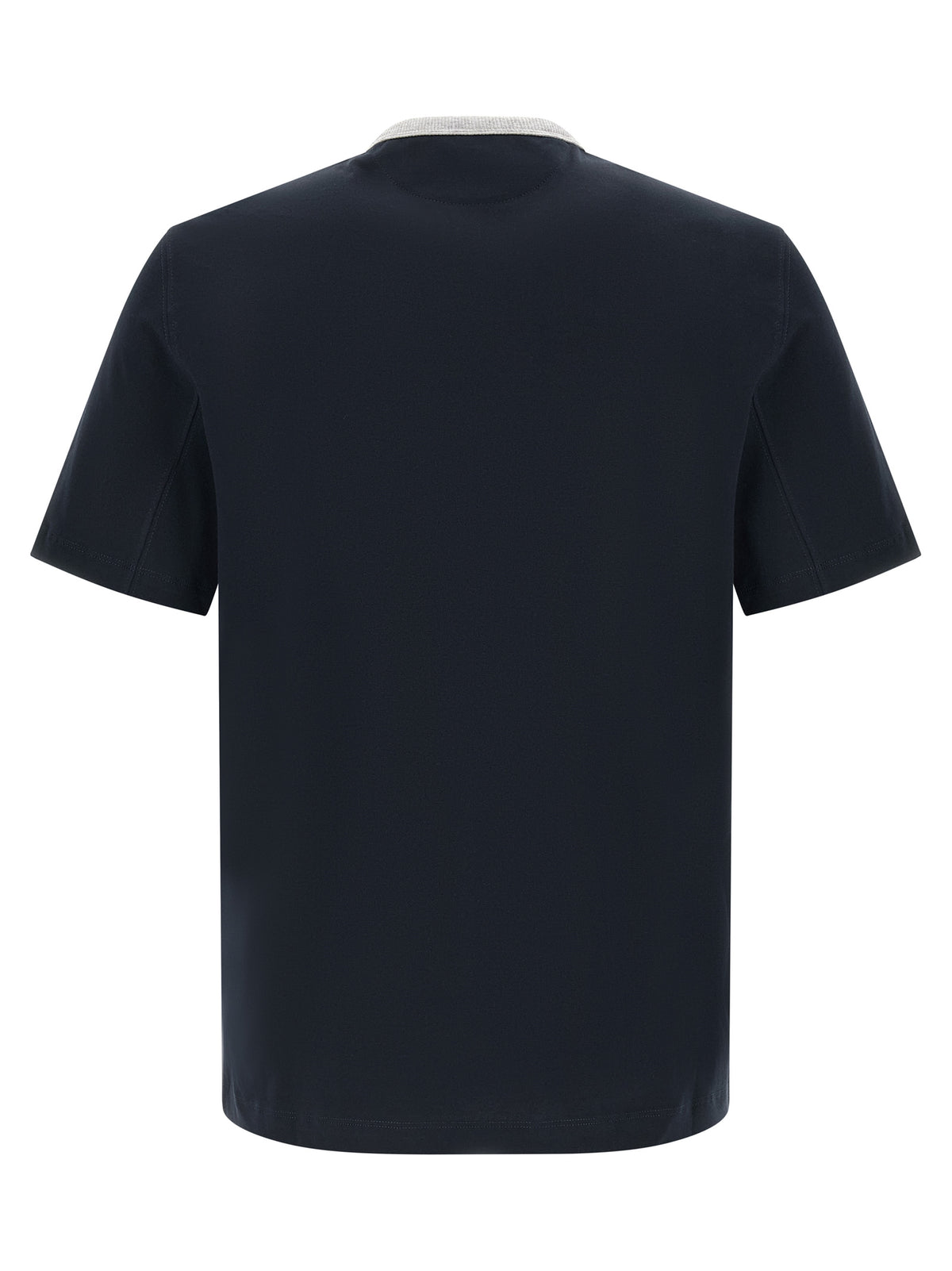 Brunello Cucinelli Blue Cotton Men's T-Shirt
