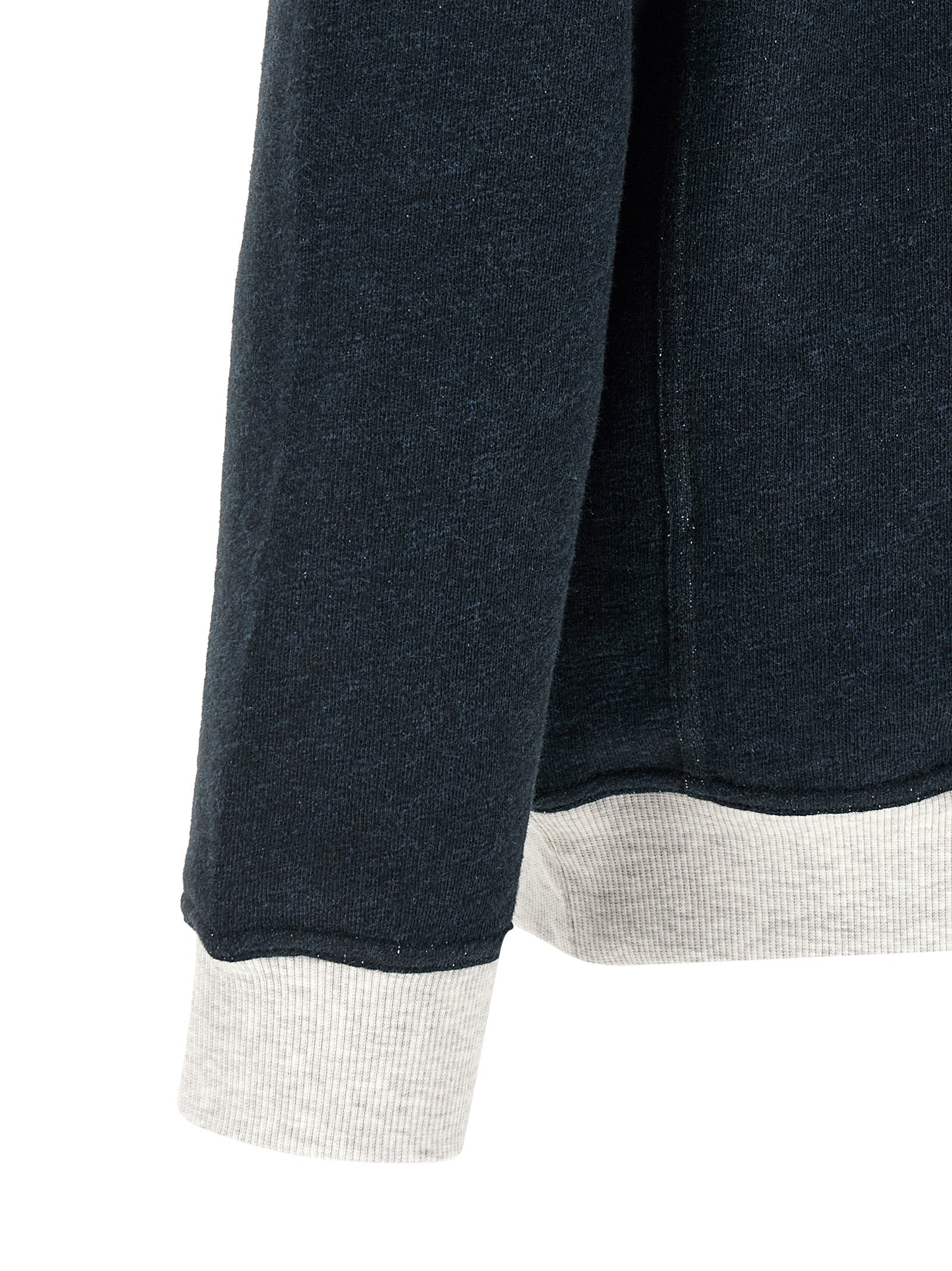 Brunello Cucinelli Blue Cotton Men's Sweatshirt
