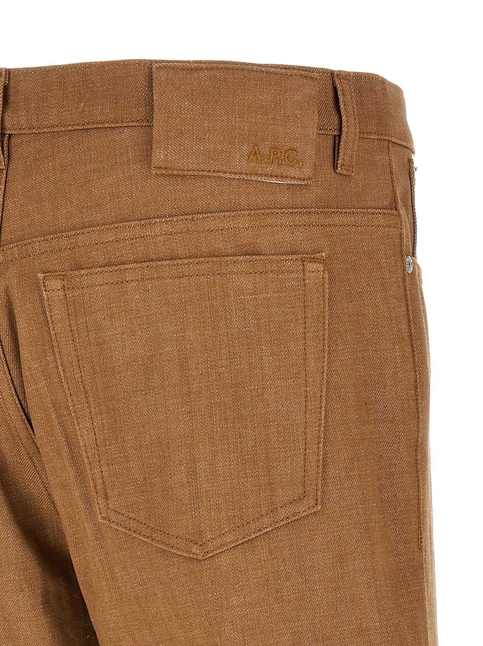 A.P.C. Brown Cotton Jeans Men's Denim