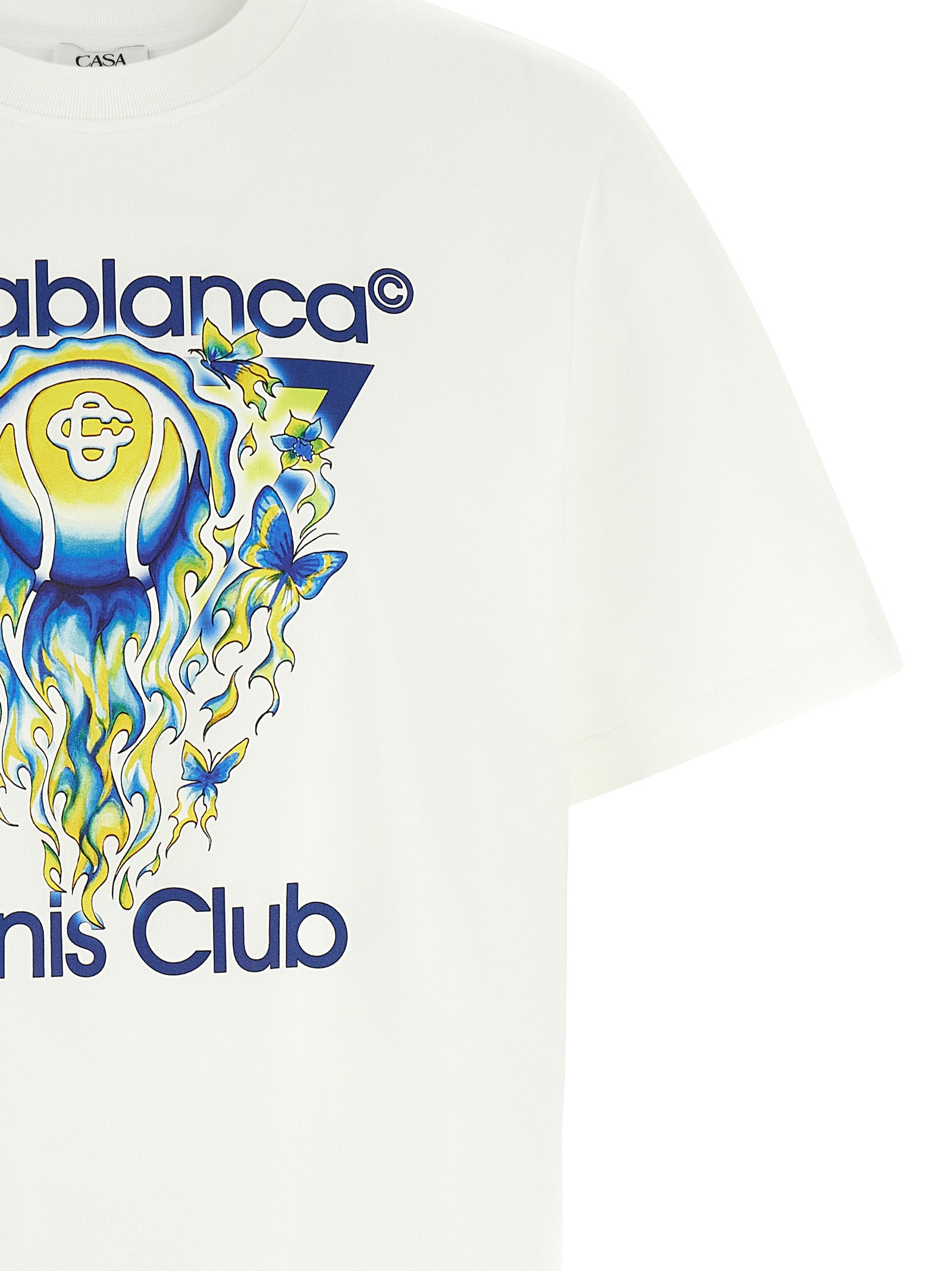 Casablanca White Organic Cotton Men's T-Shirt
