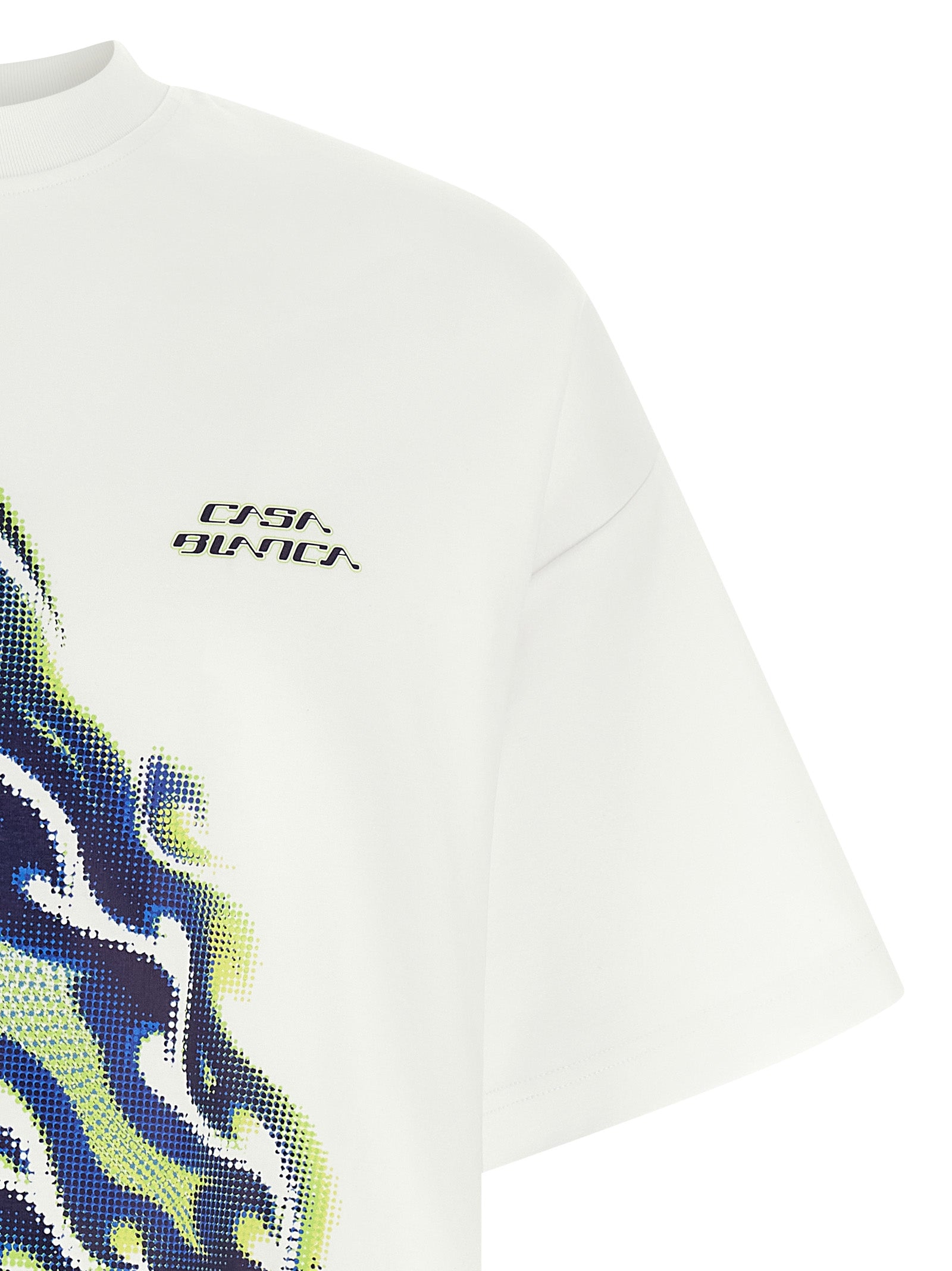 Casablanca White Cotton Men's T-Shirt