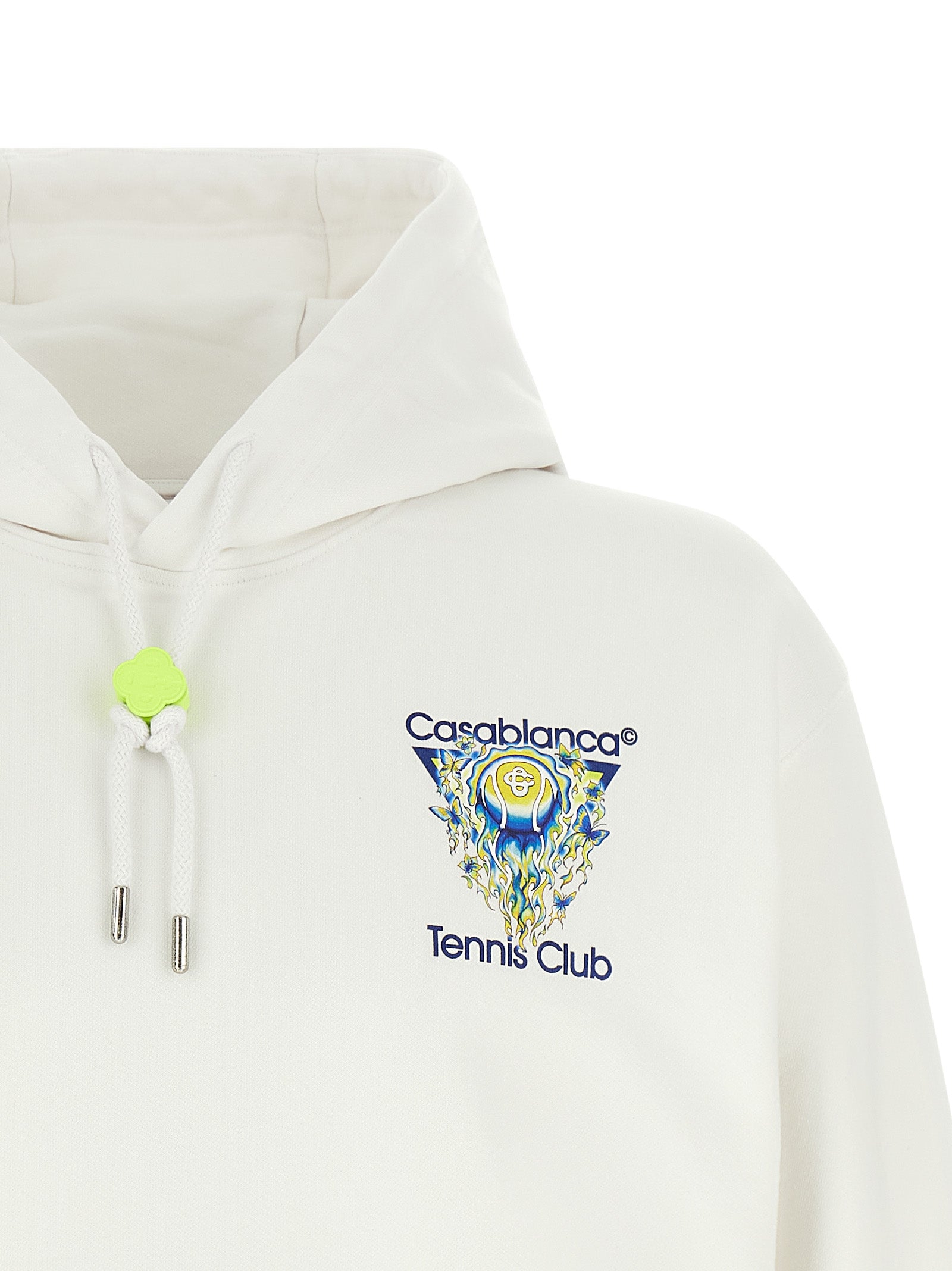 Casablanca White Organic Cotton Men's Sweatshirt