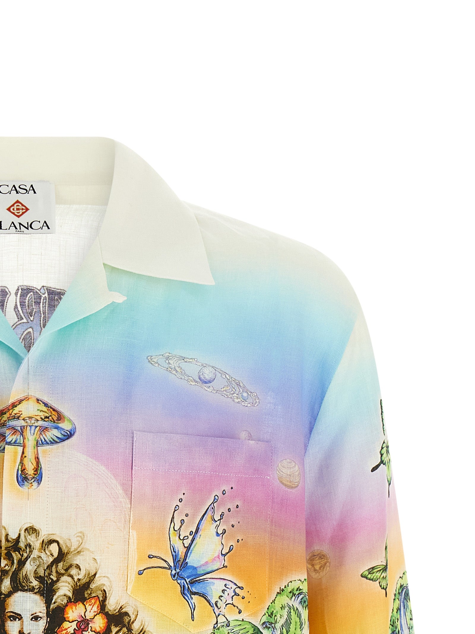 Casablanca Multicolor Linen Men's Blouse